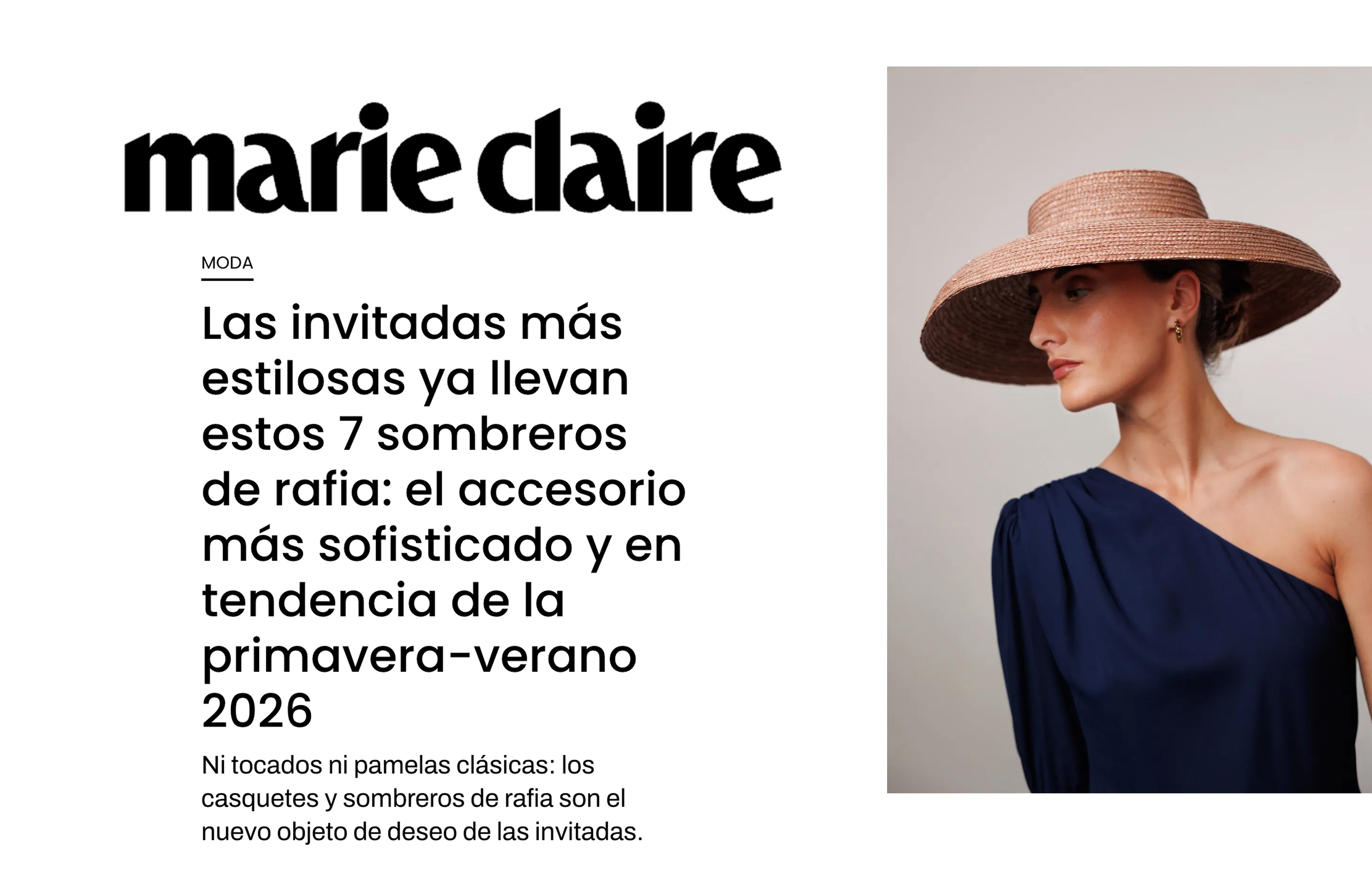 Las invitadas más estilosas ya llevan estos 7 sombreros de rafia: el accesorio más sofisticado y en tendencia de la primavera-verano 2026