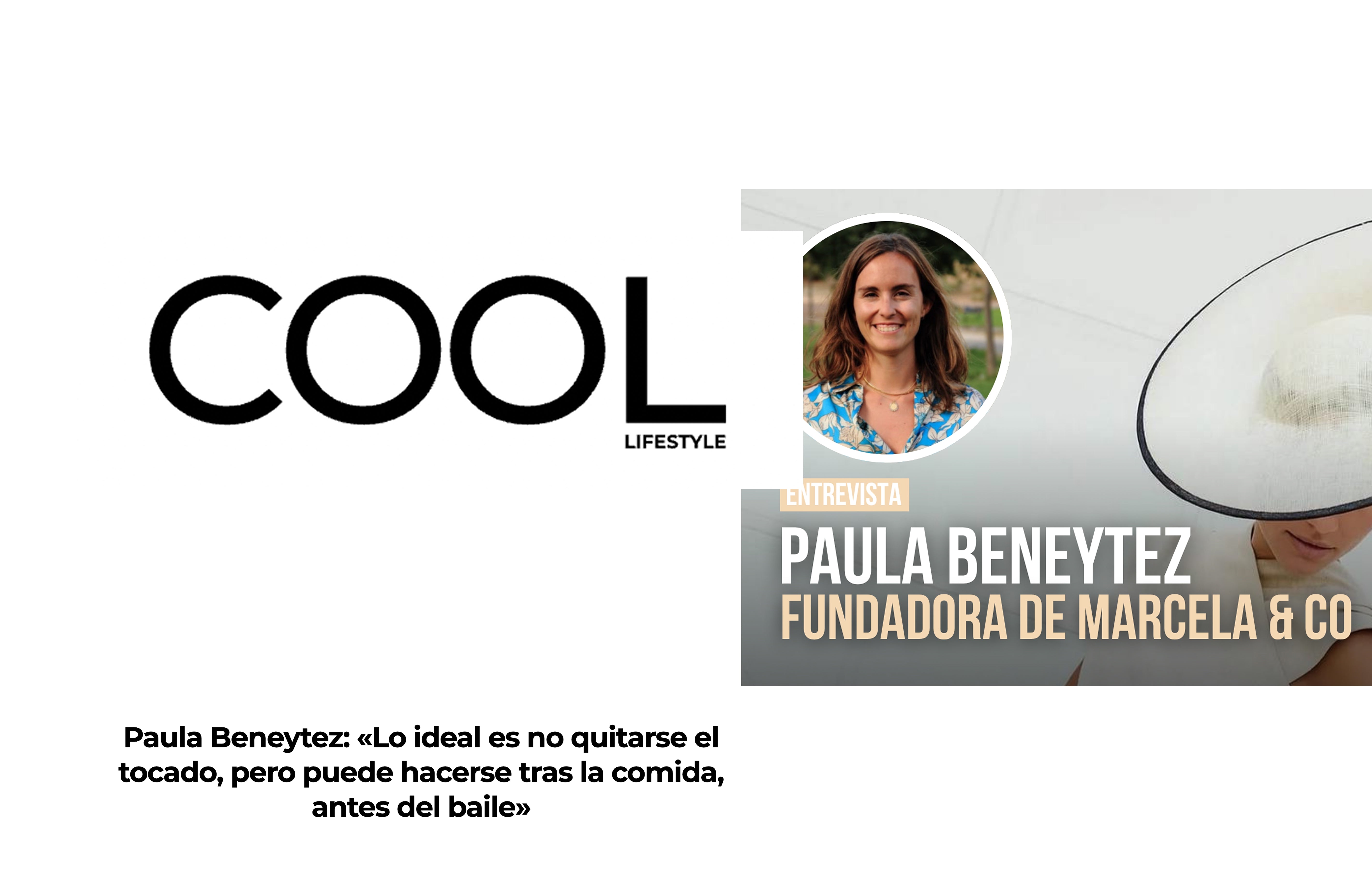 «Lo ideal es no quitarse el tocado, pero puede hacerse tras la comida, antes del baile»