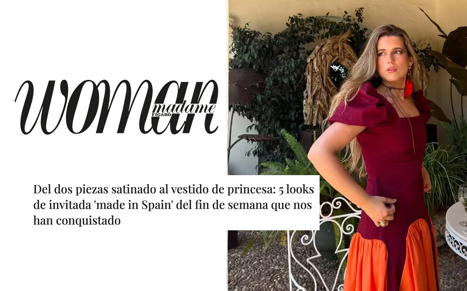 Del dos piezas satinado al vestido de princesa: 5 looks de invitada 'made in Spain' del fin de semana que nos han conquistado