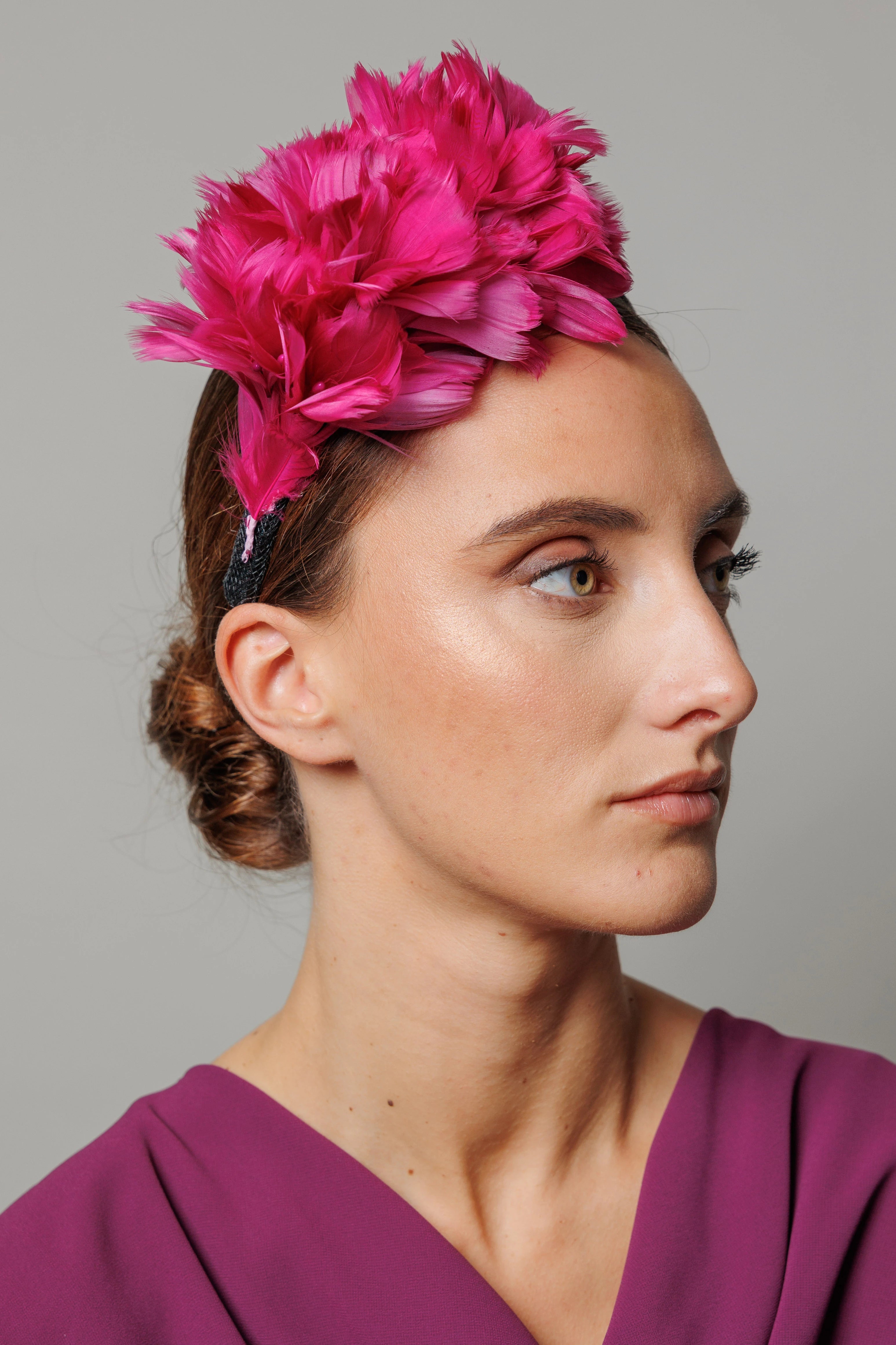 Diademas Plumas Laterales