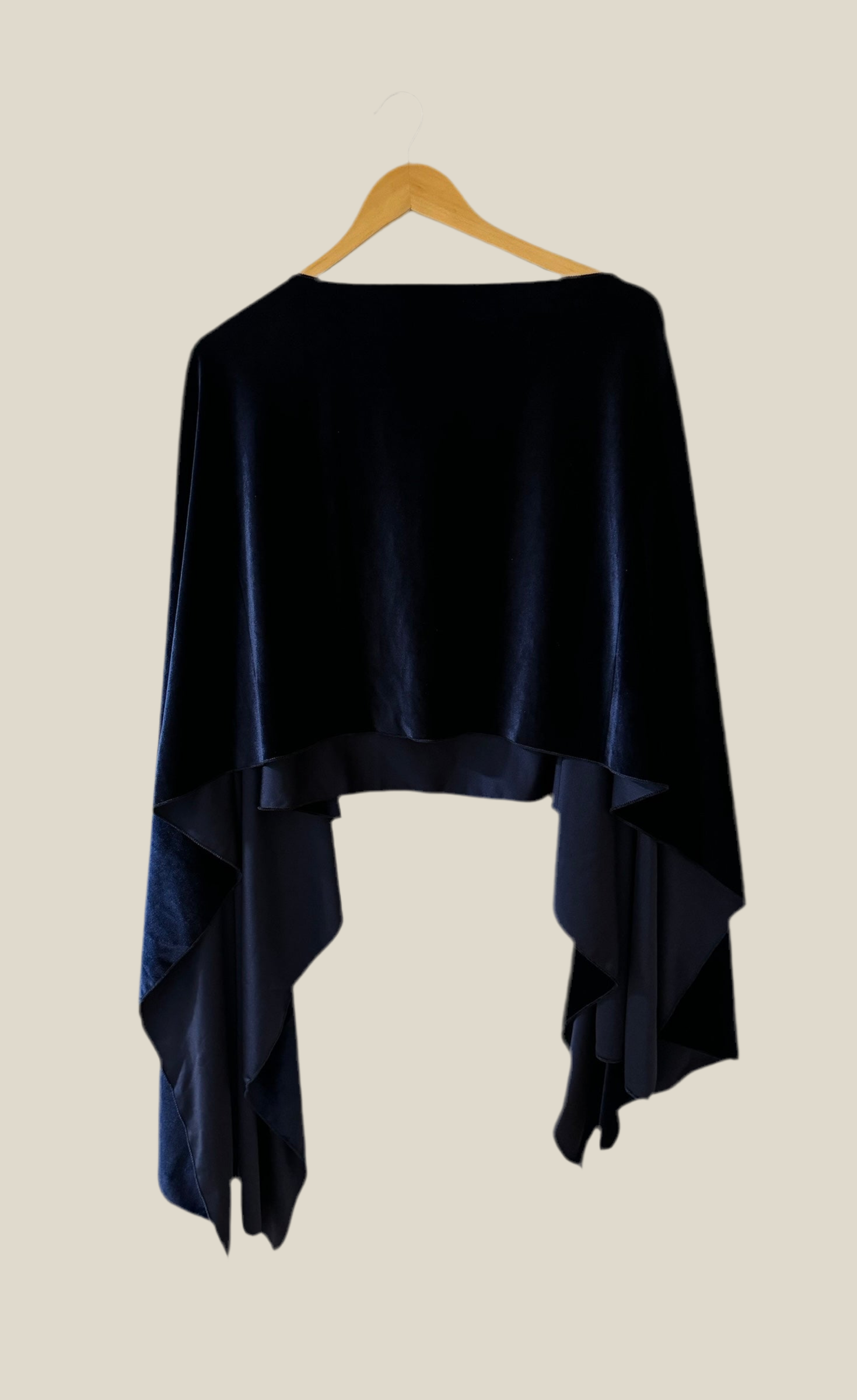 Capa de terciopelo Marino