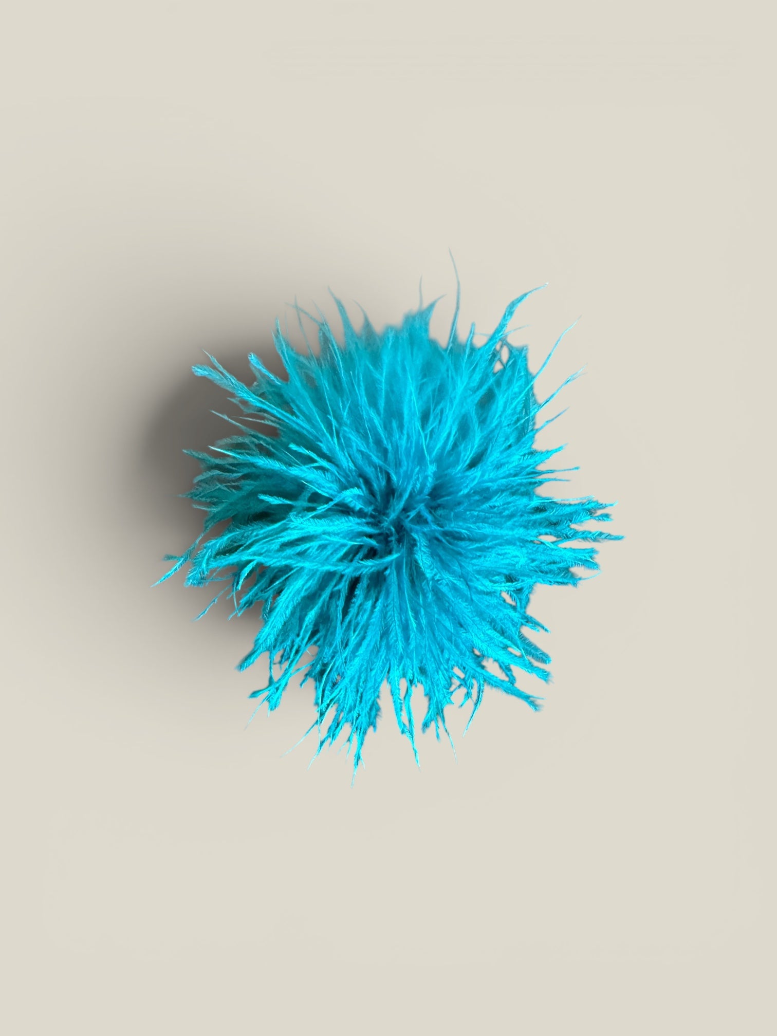 Tocado Pompón azul
