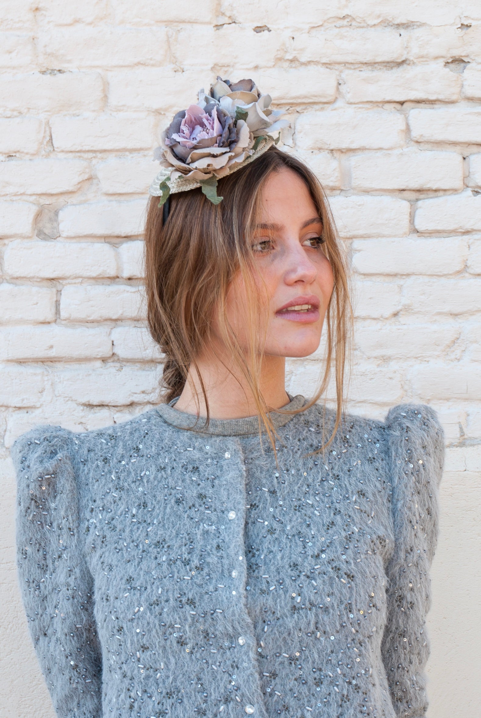 Tocado Ivy Gris