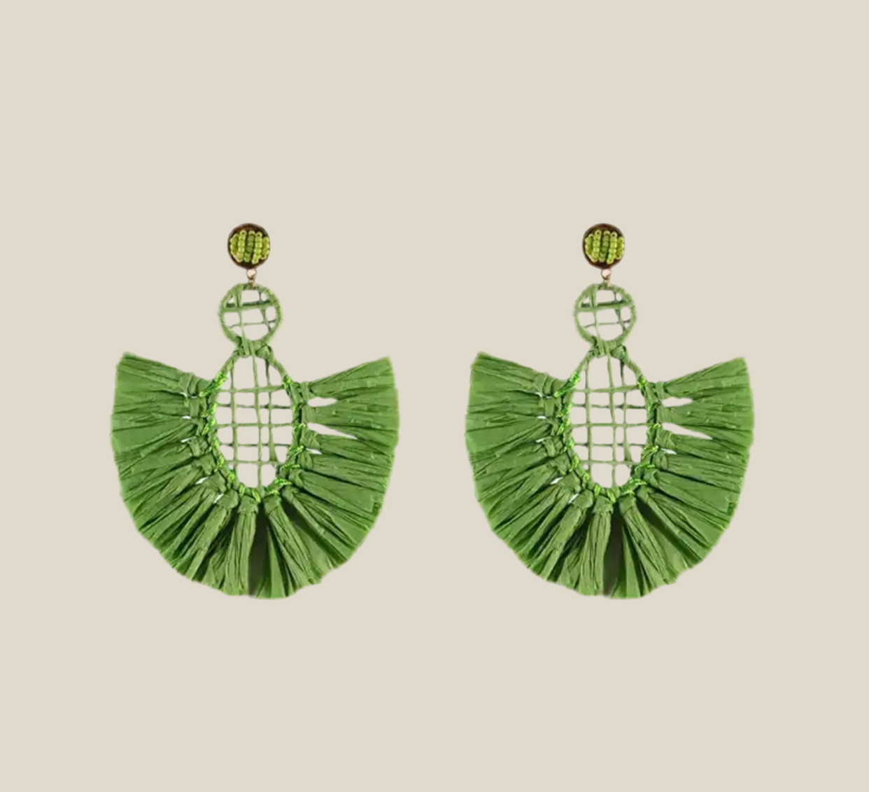 Panama green earrings