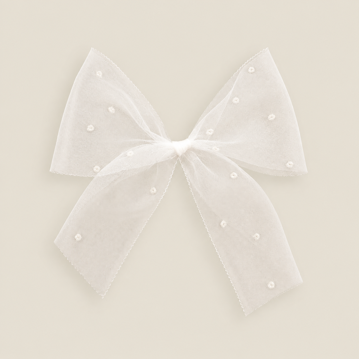 Lazo Ribbon blanco plumeti