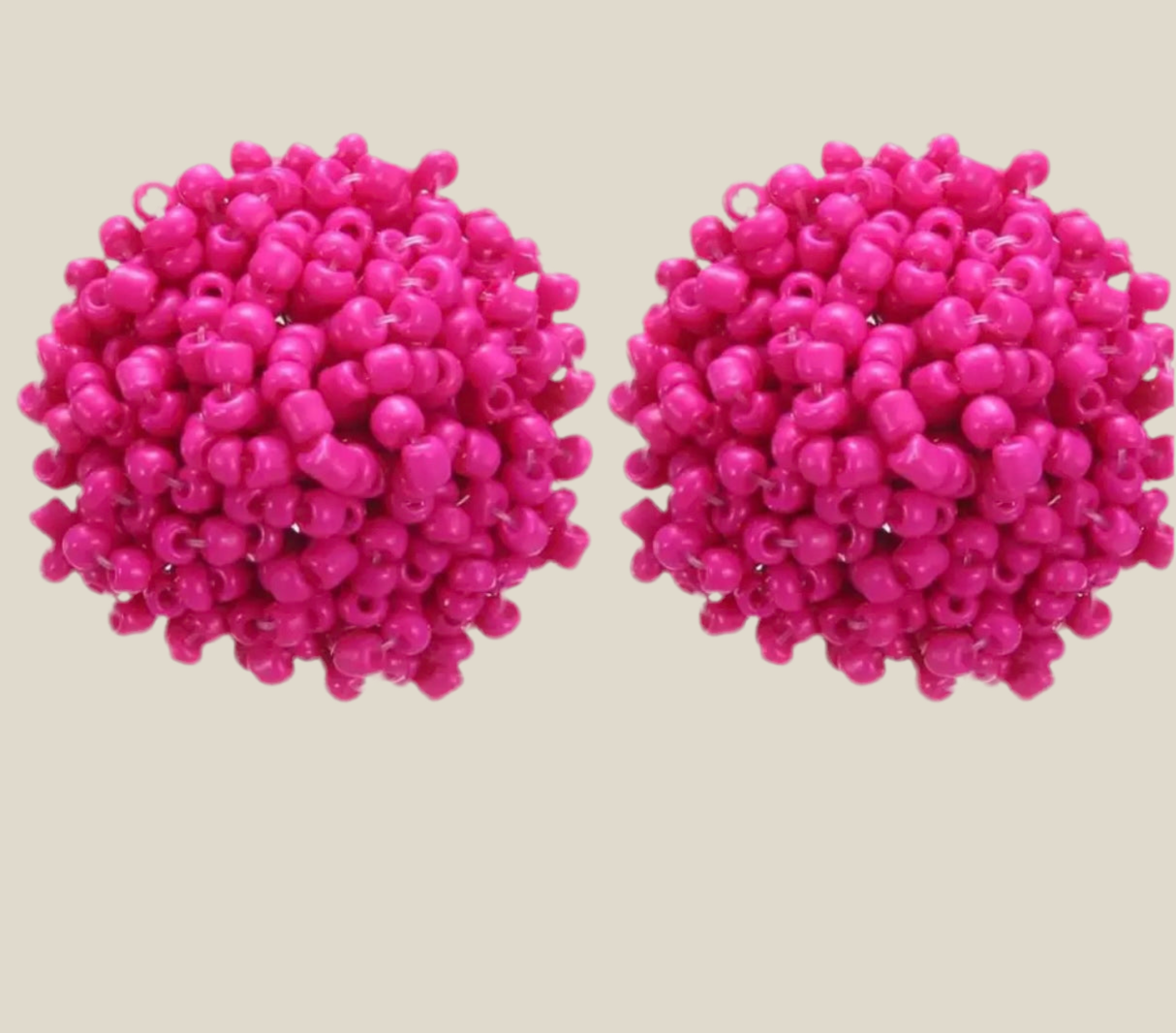 Pendientes Erizo fucsia