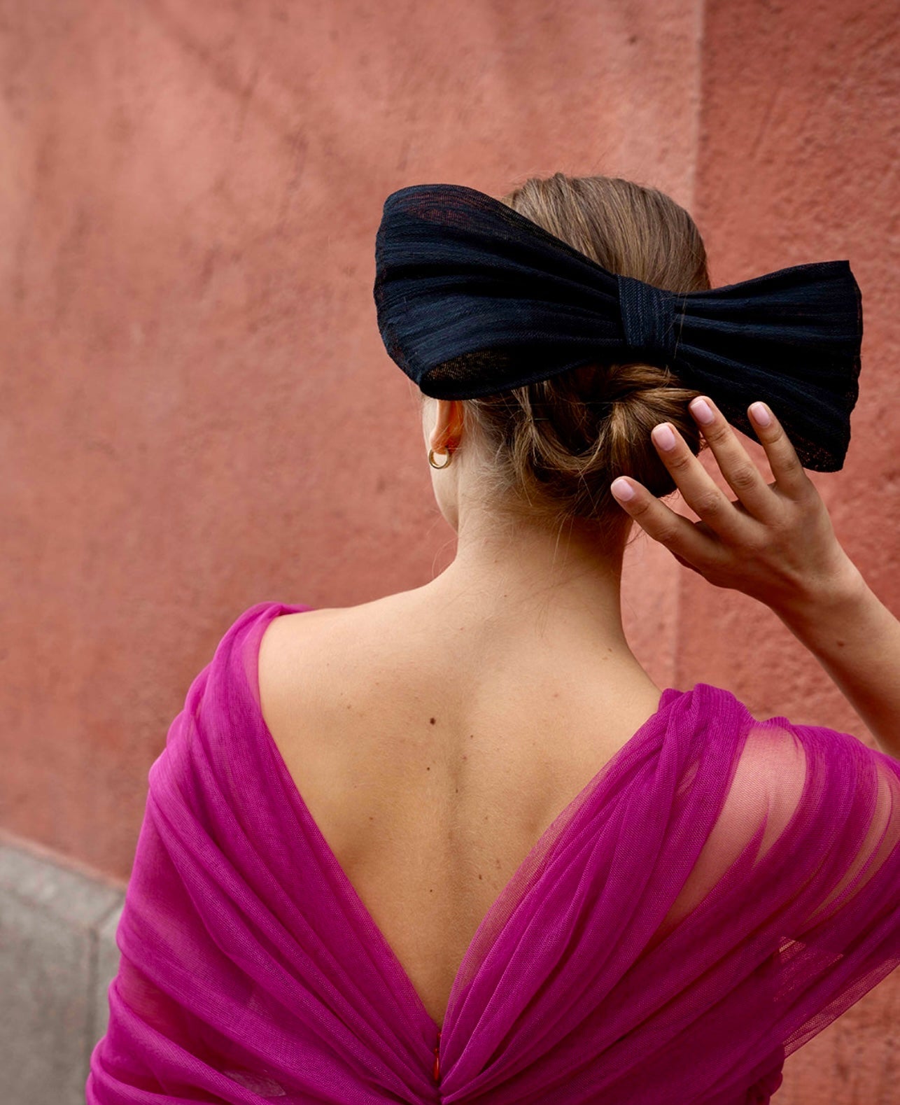 Lazo Sinamay Rosa