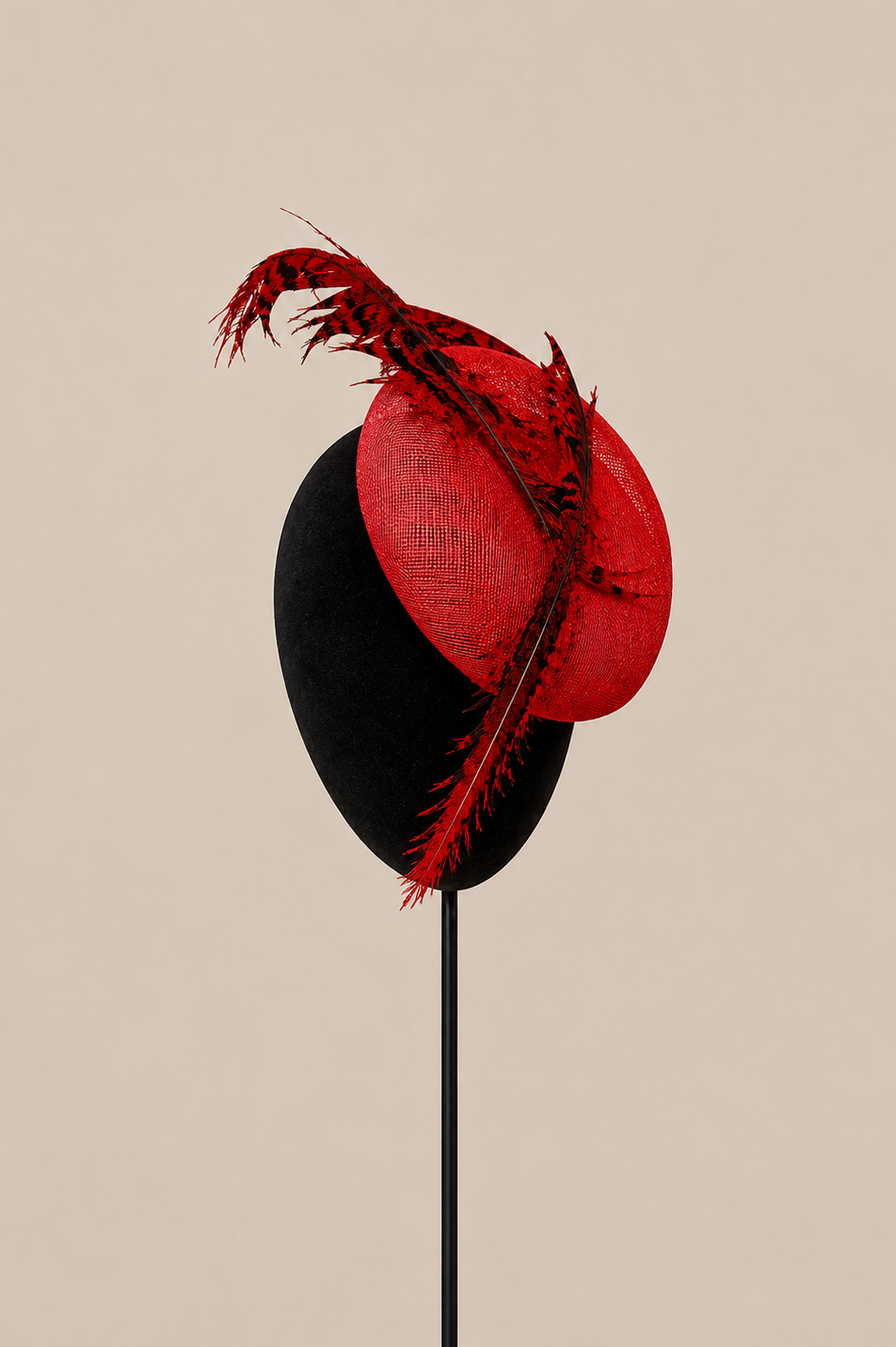 Tocado Mauricia rojo