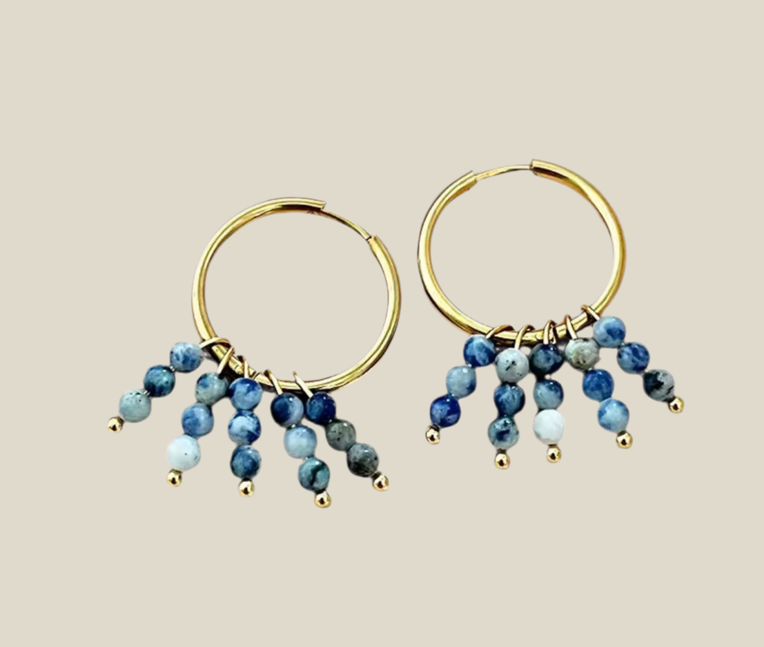 Pendientes Guincho azul