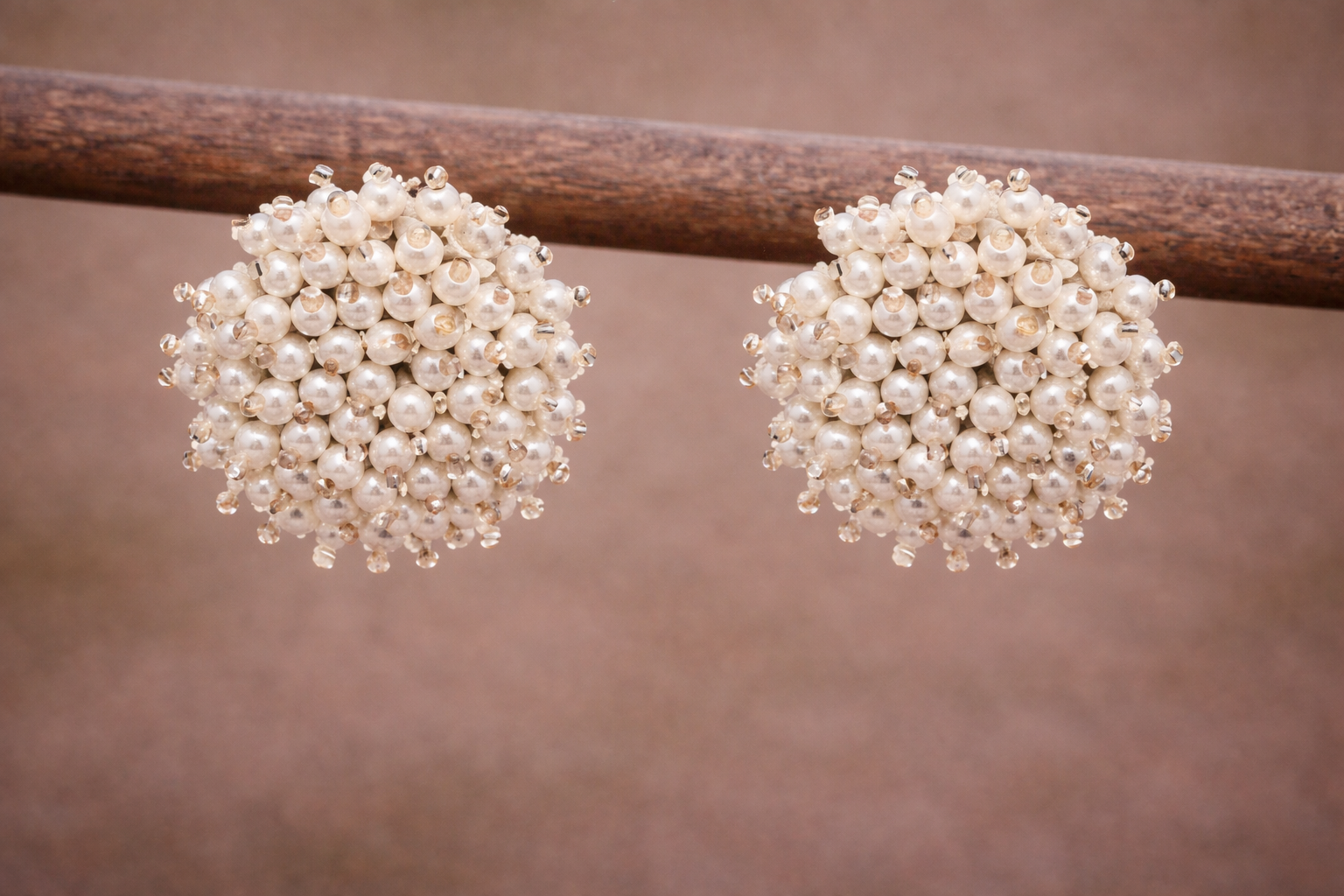 Pendientes Erizo perlas