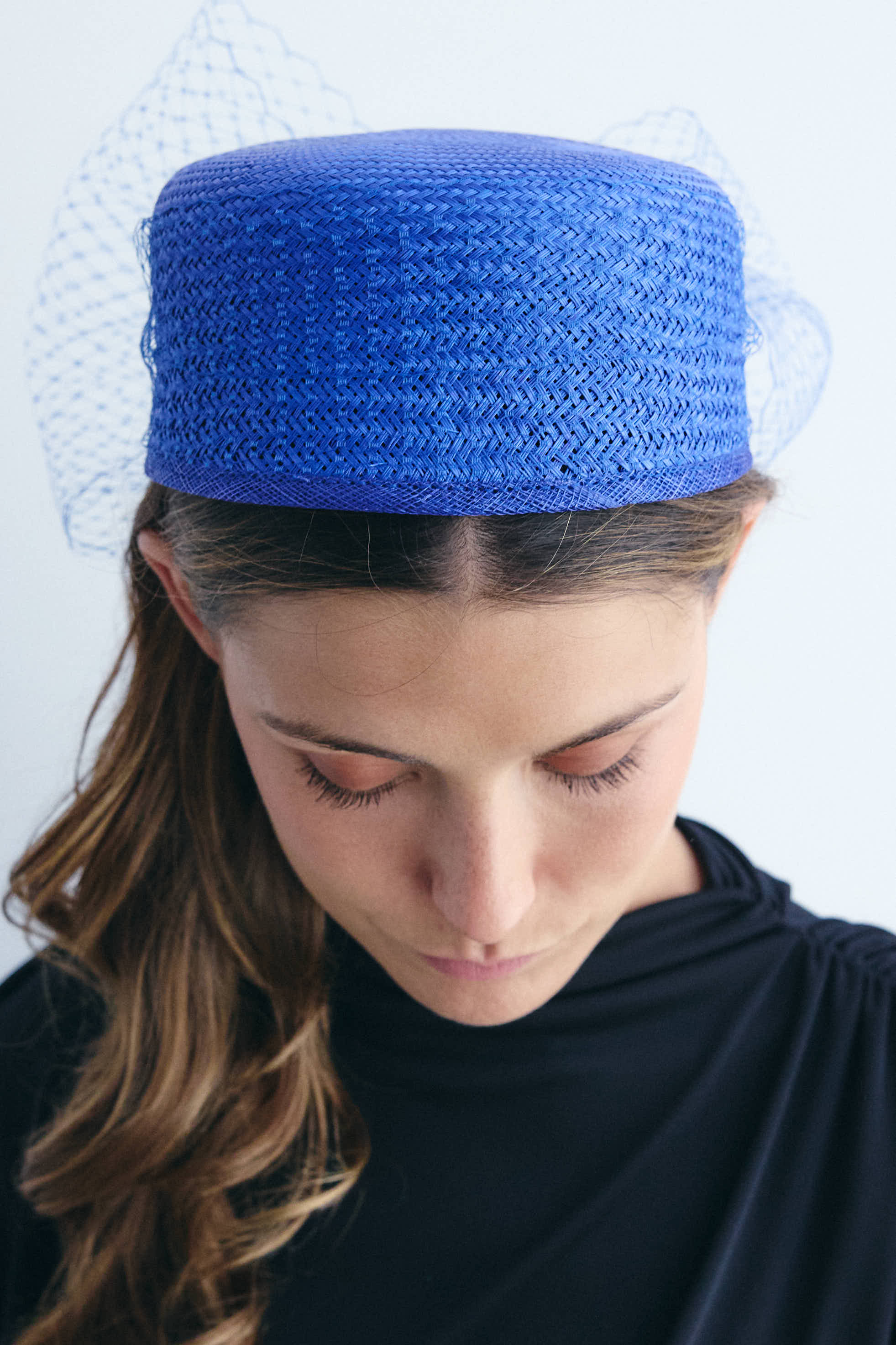 Casquete Amelia azul Klein