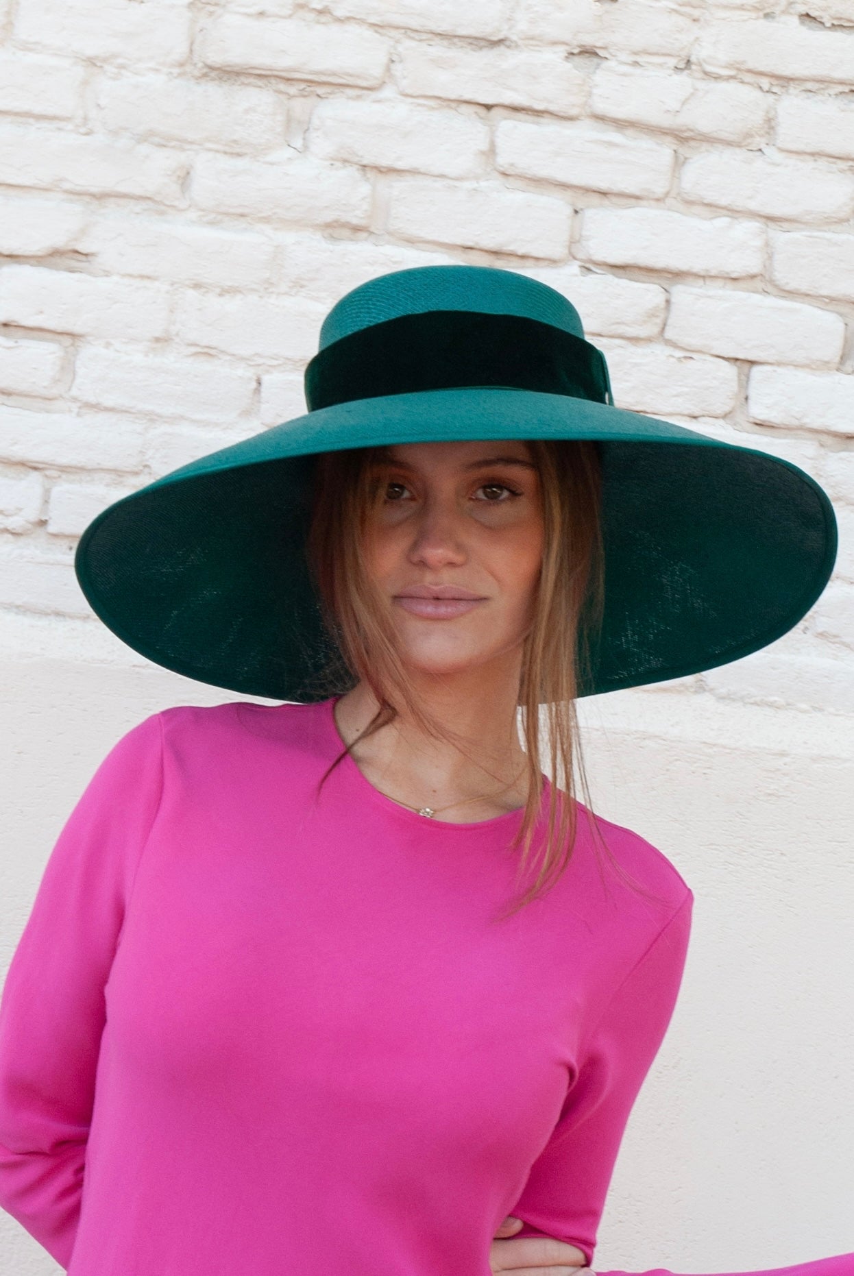 Pamela Clotilde Verde con cinta