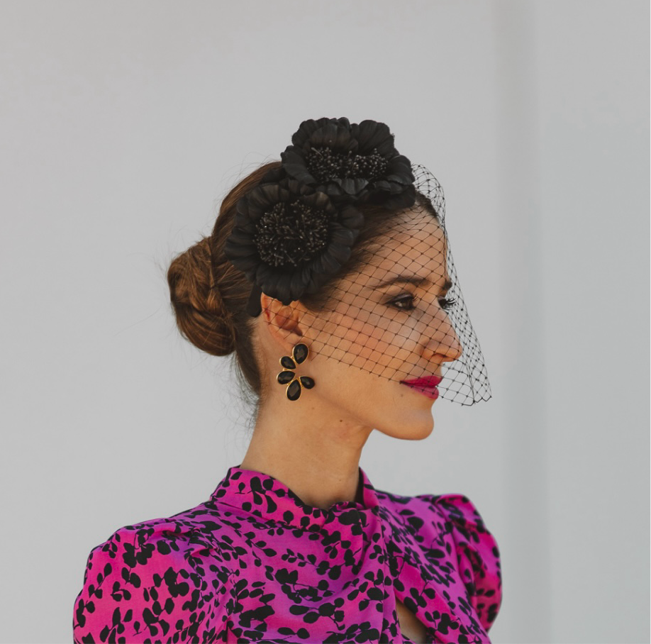 Diadema Chantal negra