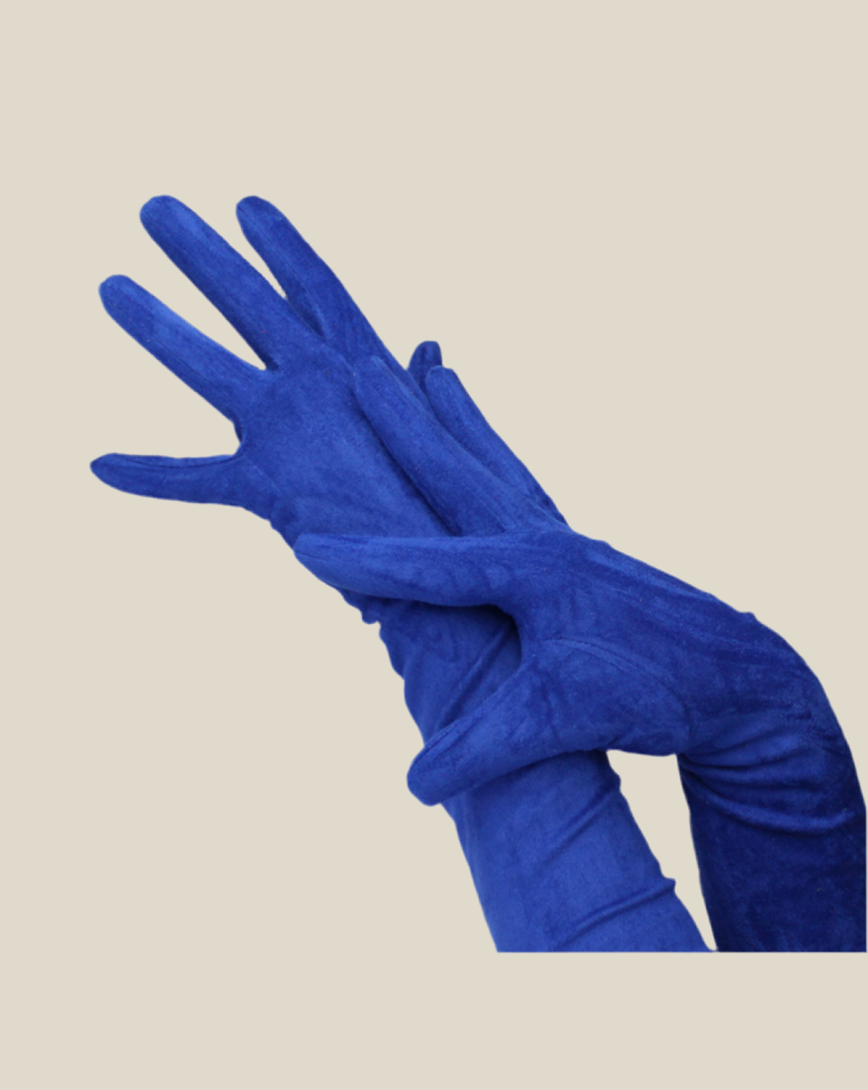 Guantes largos Azul Klein