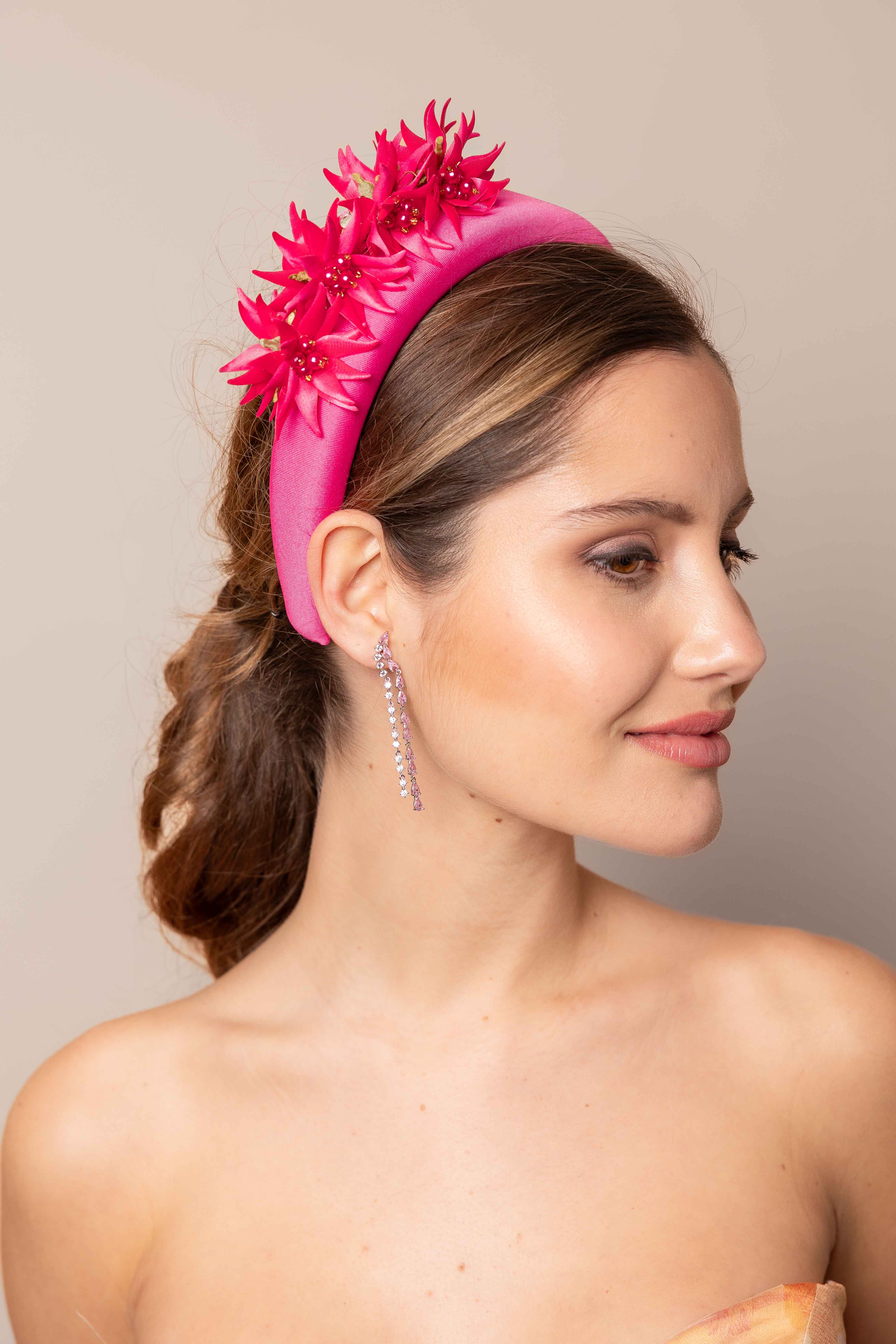 Diadema de Constantino fúcsia