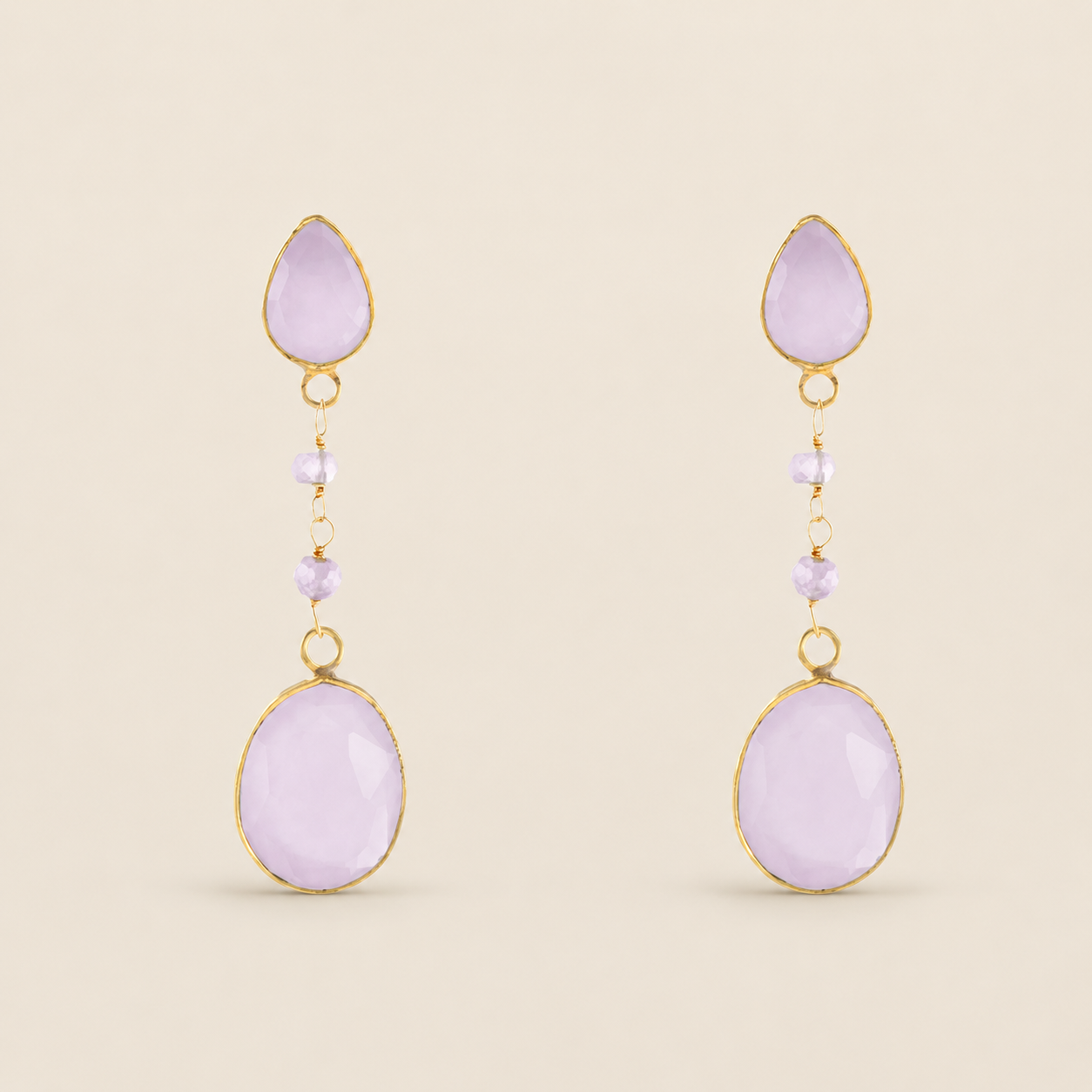 Pendientes Peñubia lila