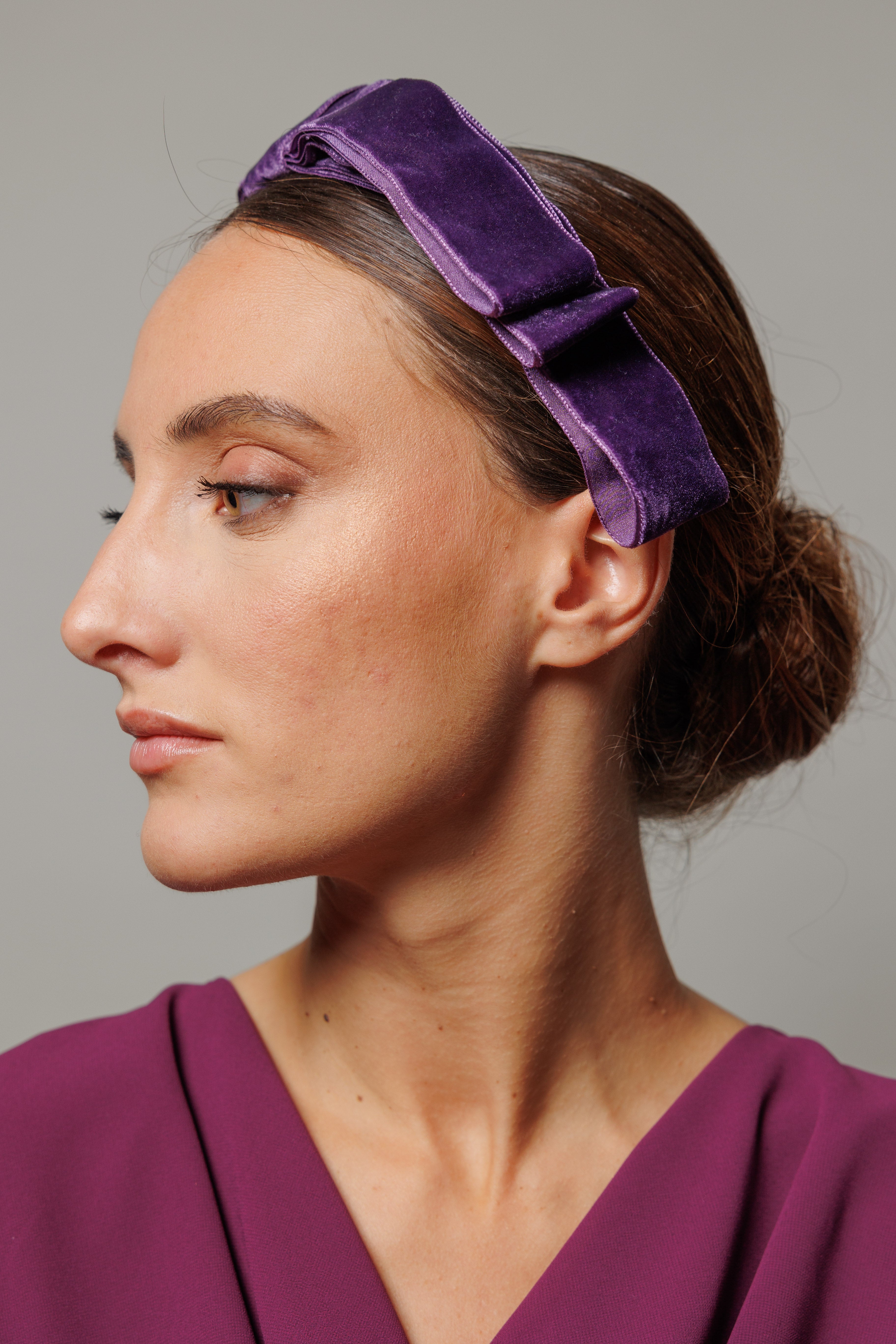 Diadema Tatiana berenjena