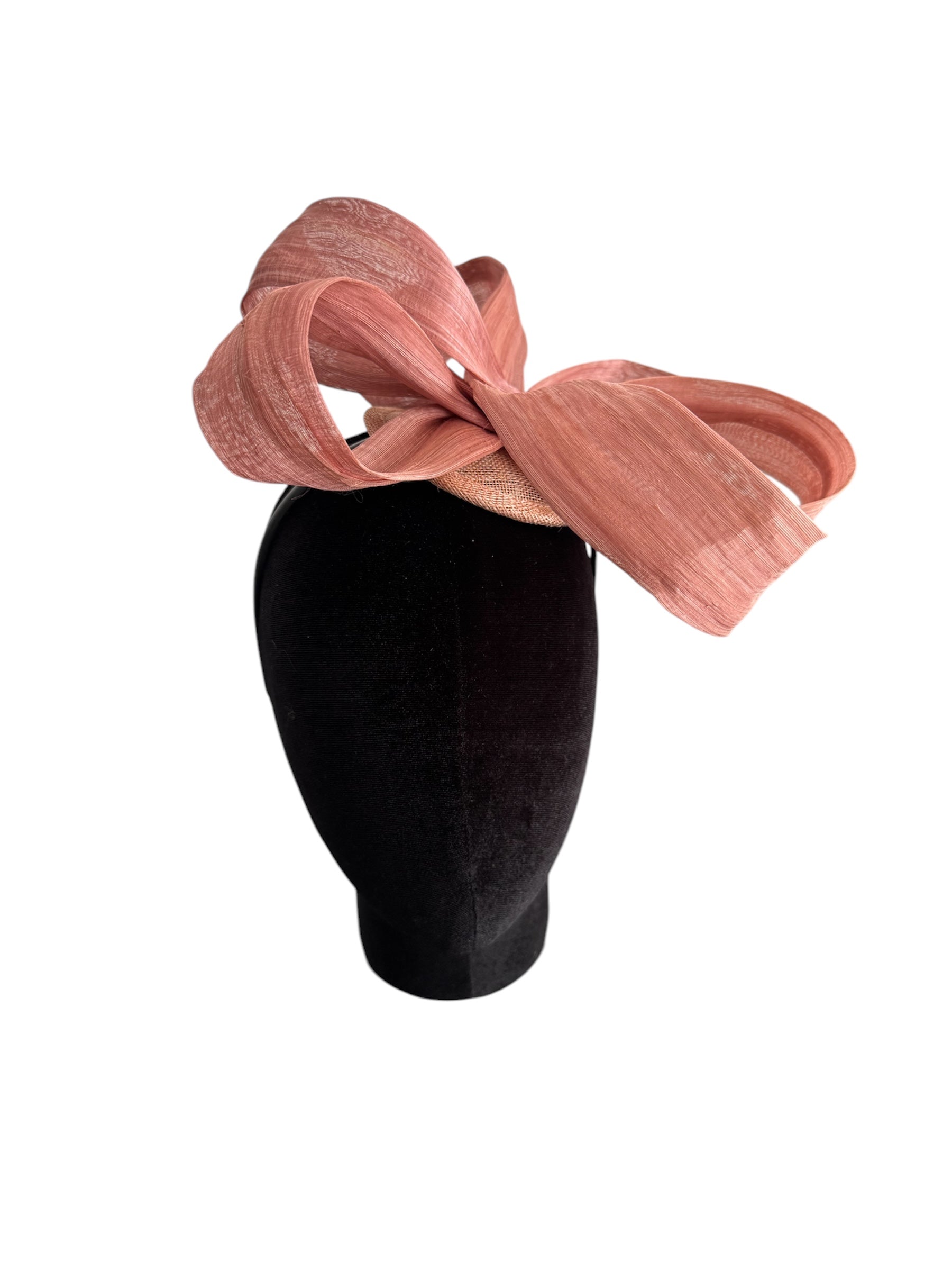 Tocado Cristina rosa