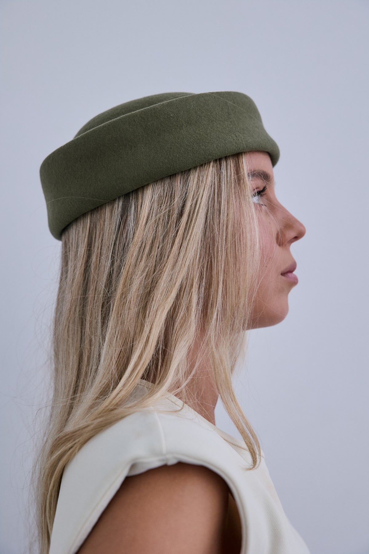 Tocado Casquete Jackie mini verde