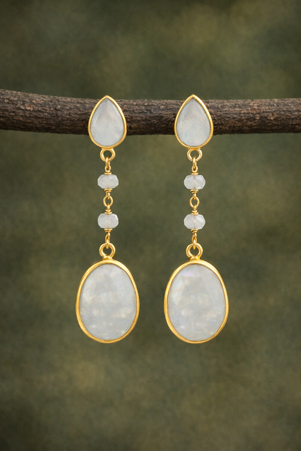 Pendientes Peñubia gris