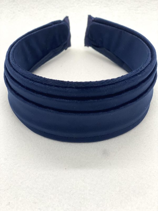 Navy velvet duchess headband