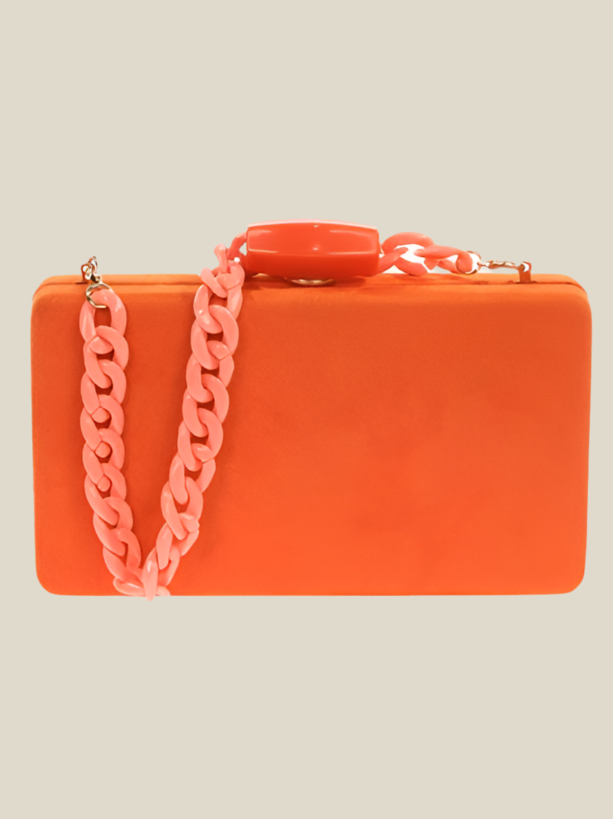 Orange Chain Bag