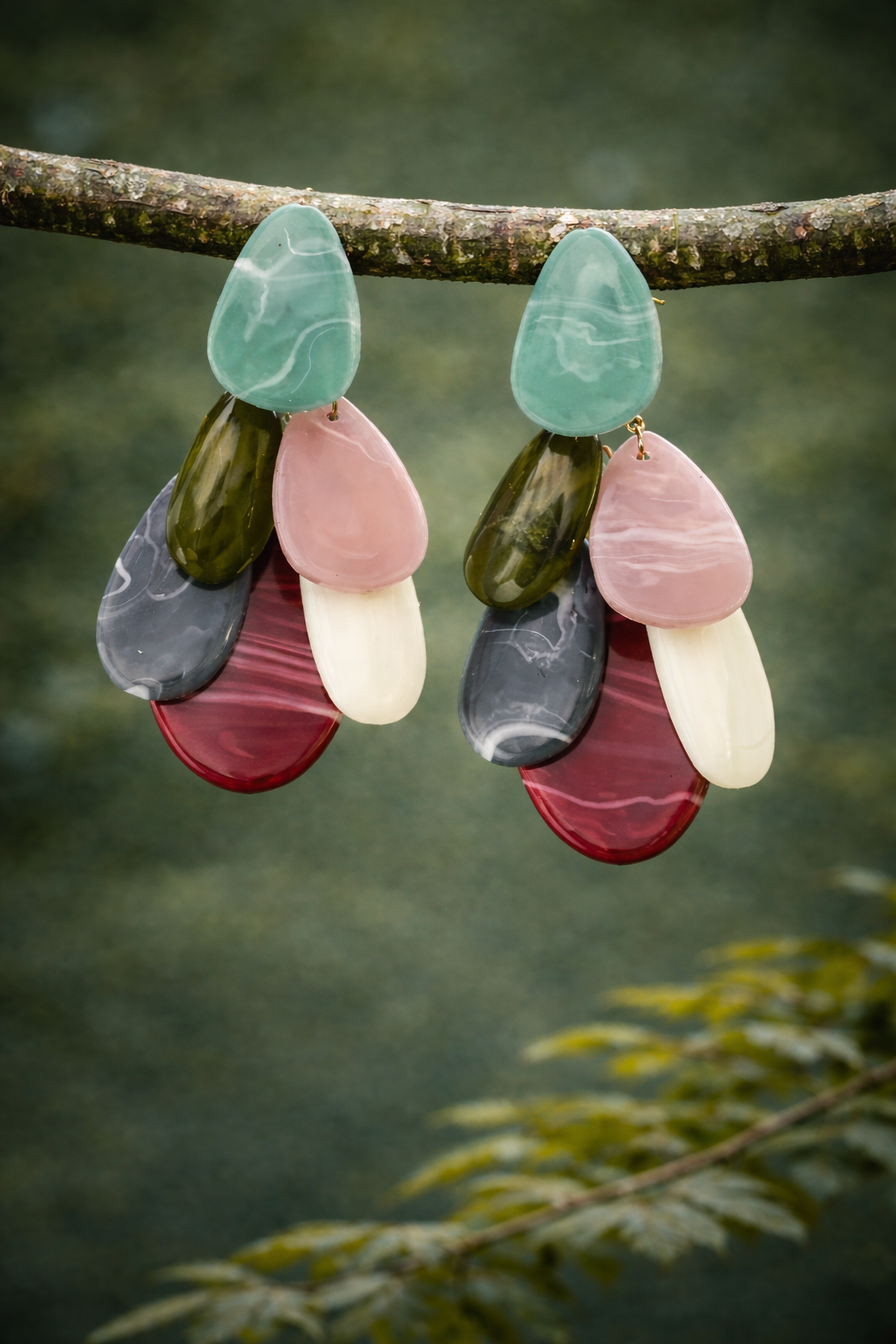 Pendientes Strombus de colores