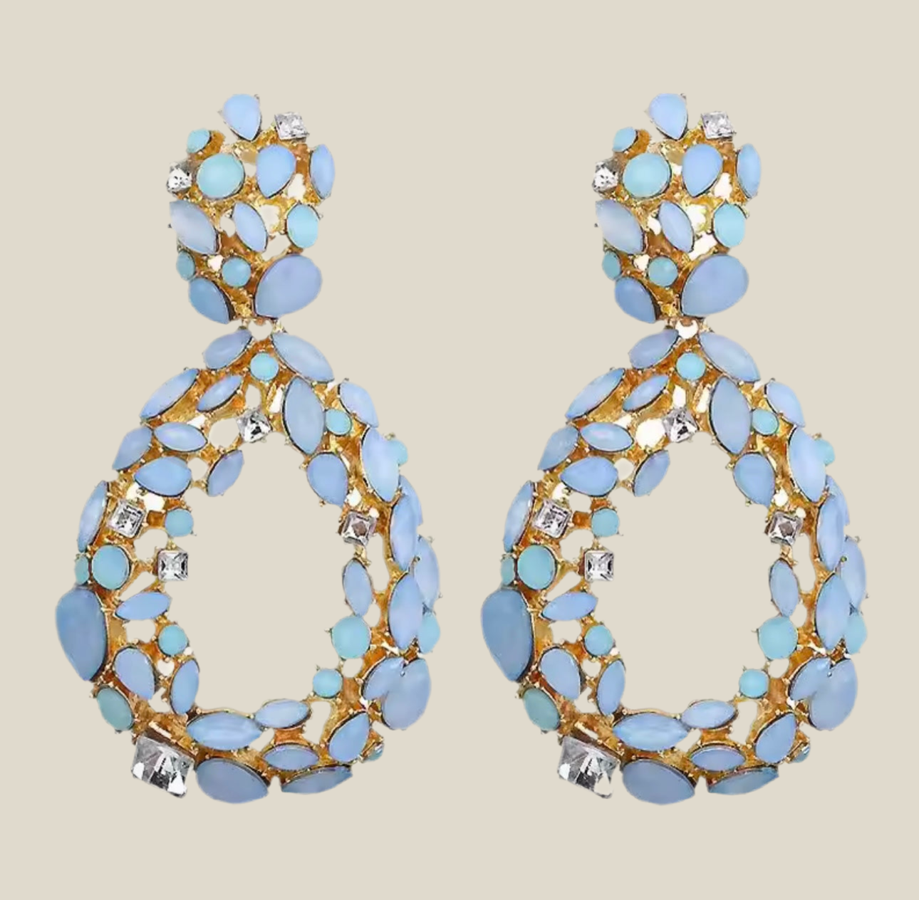 Pendientes Marbella azul