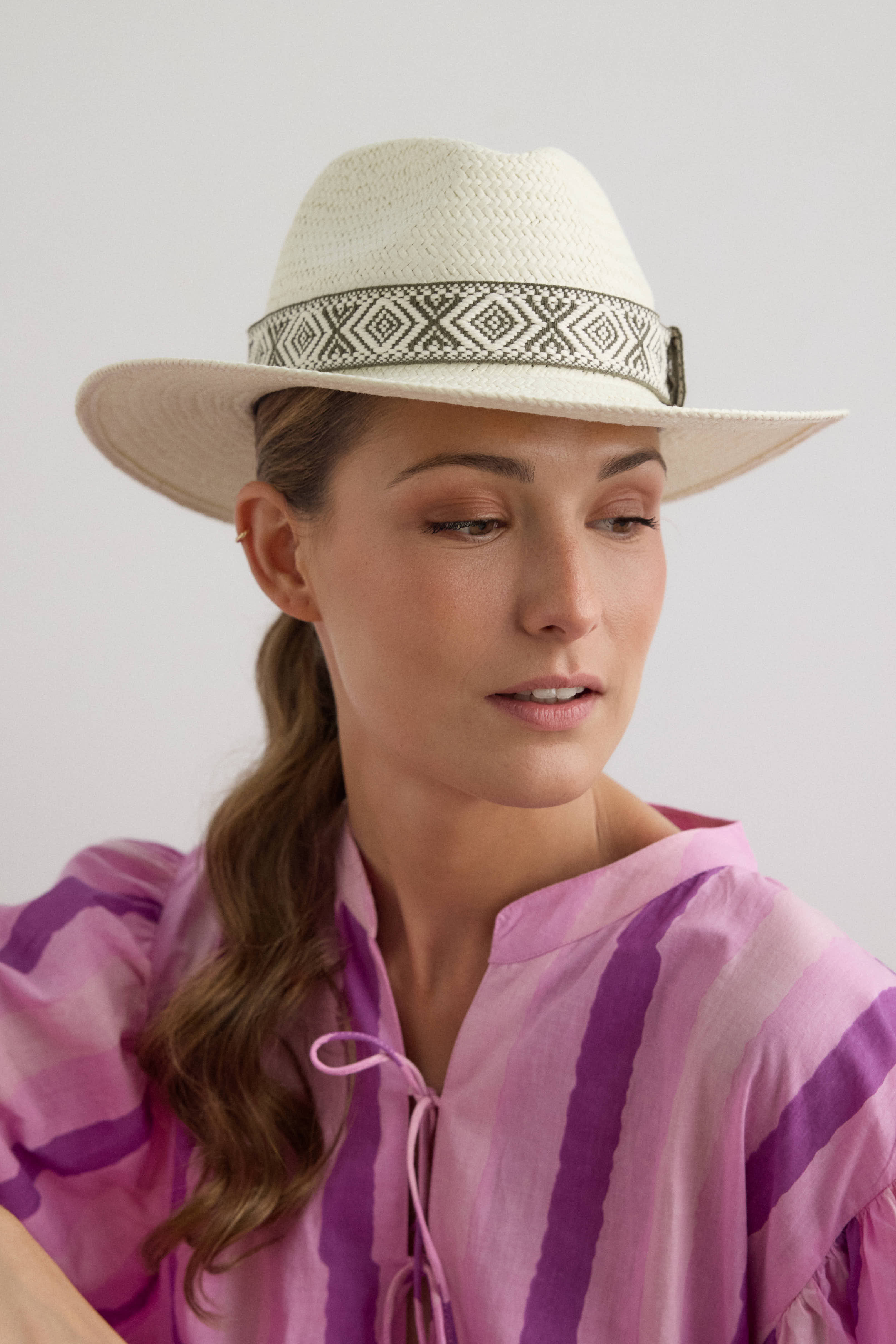 Sombrero Azúcar con cinta étnica