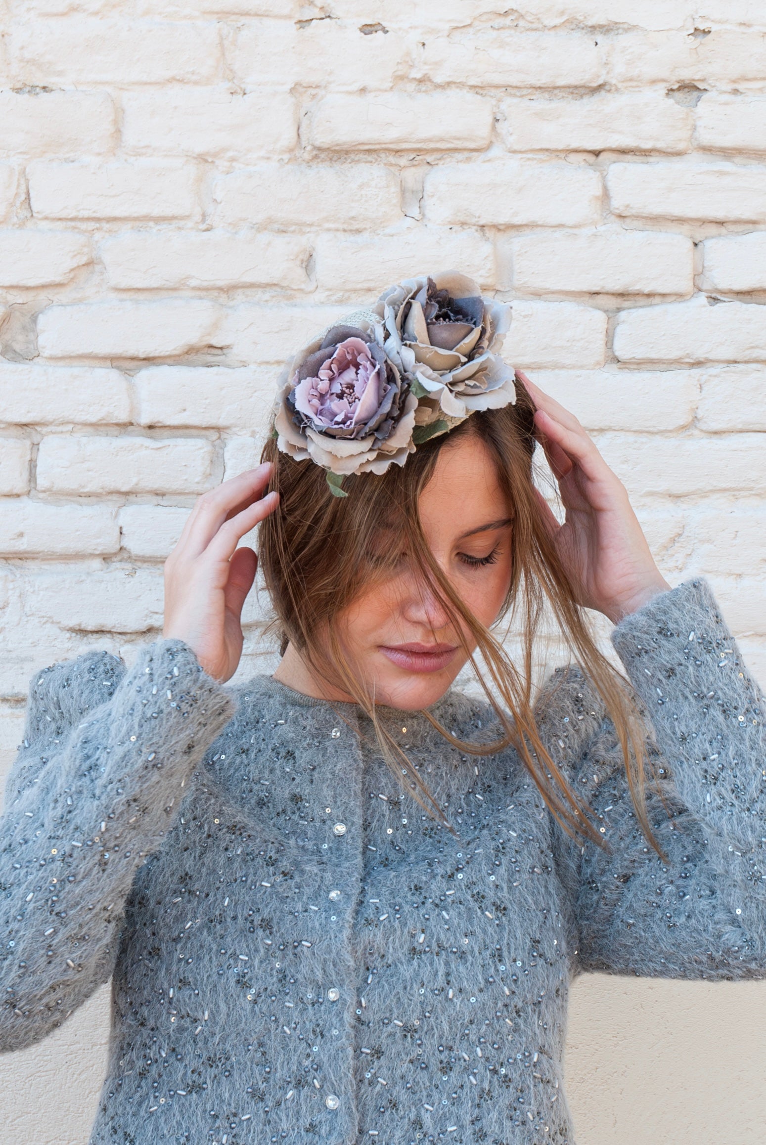 Tocado Ivy Gris
