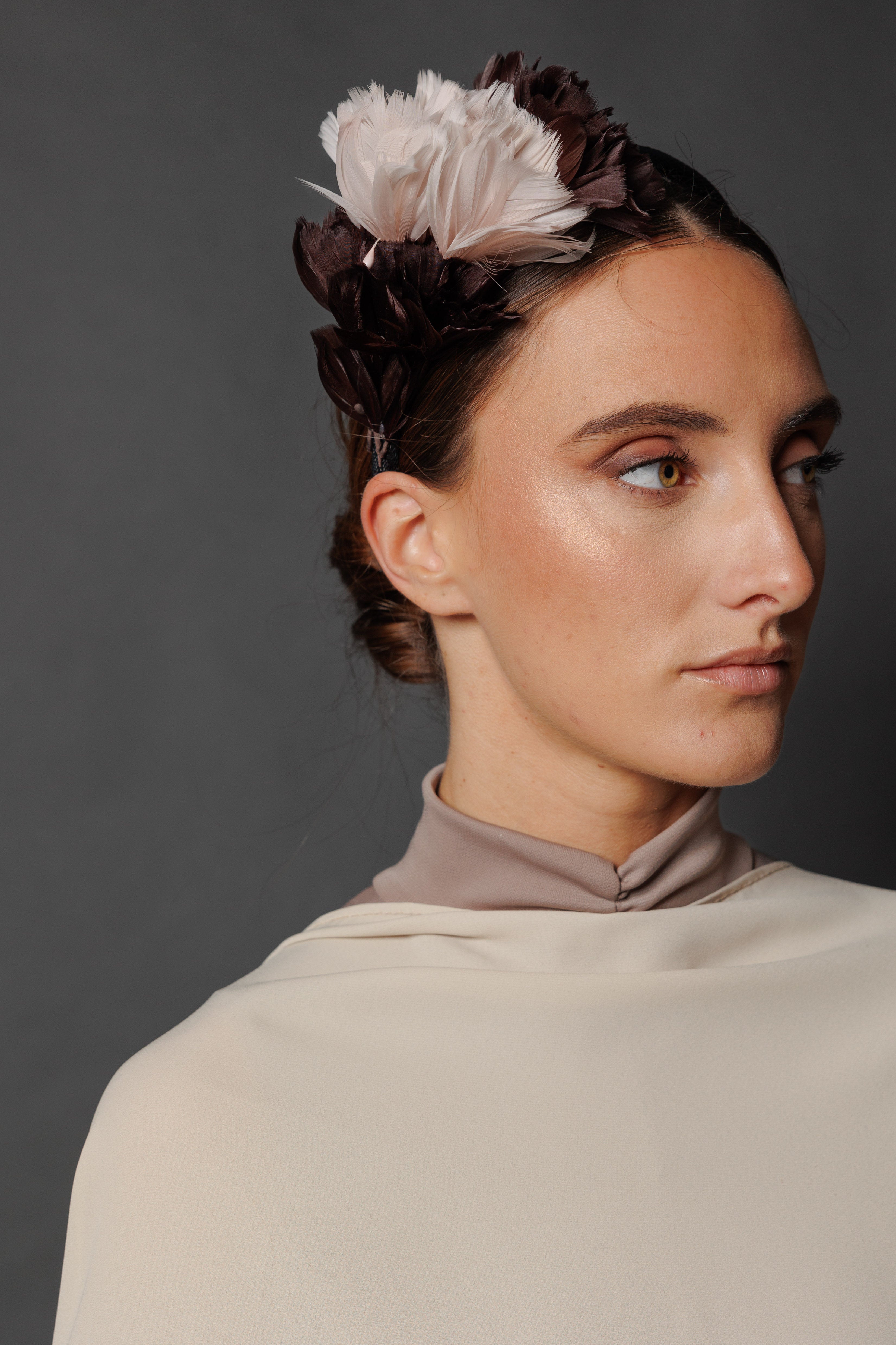 Arabel brown headband