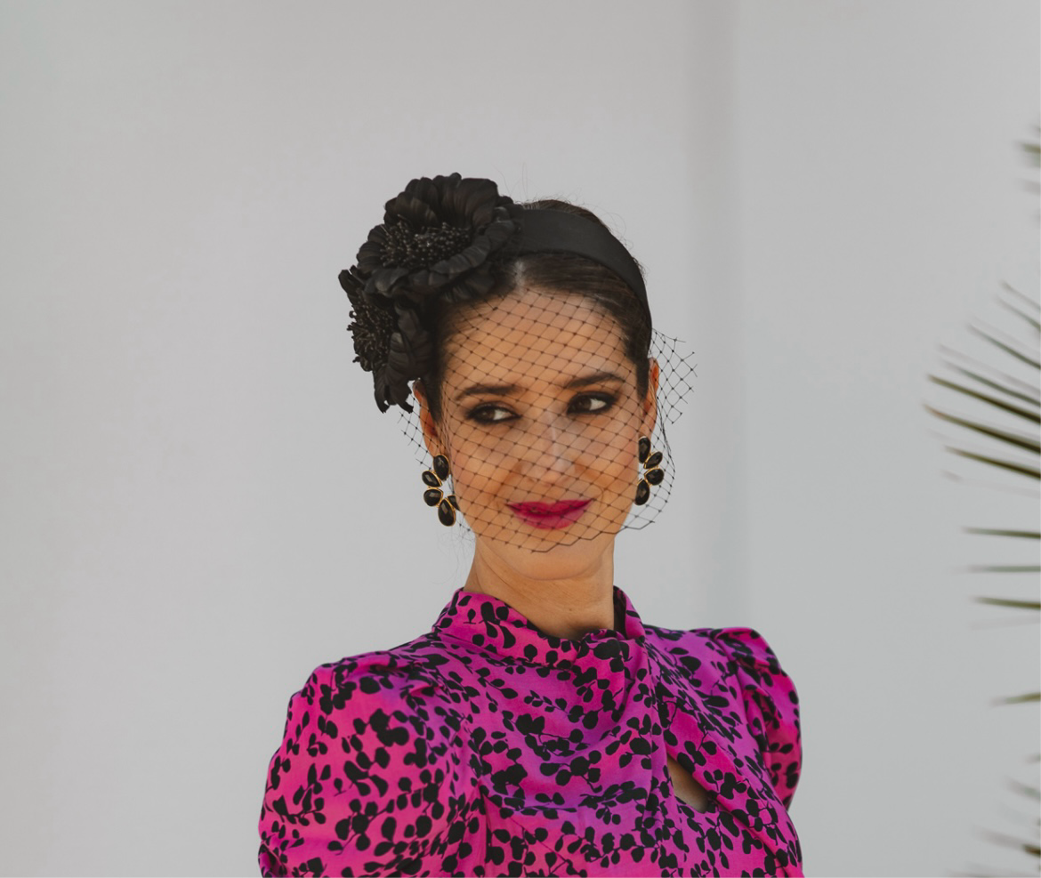 Diadema Chantal negra