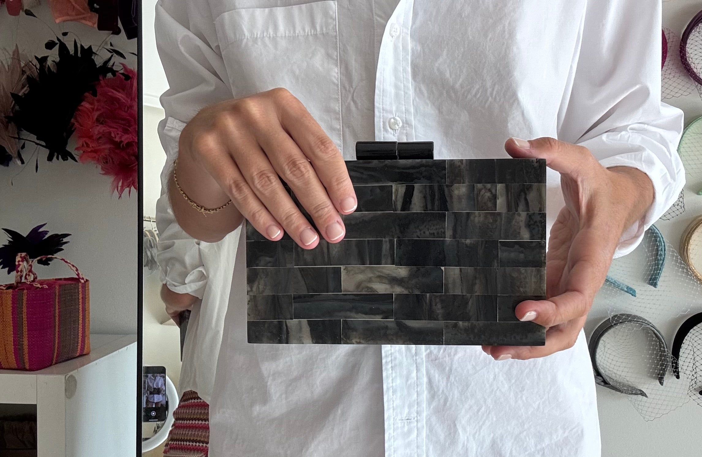 Black and white Igloo bag