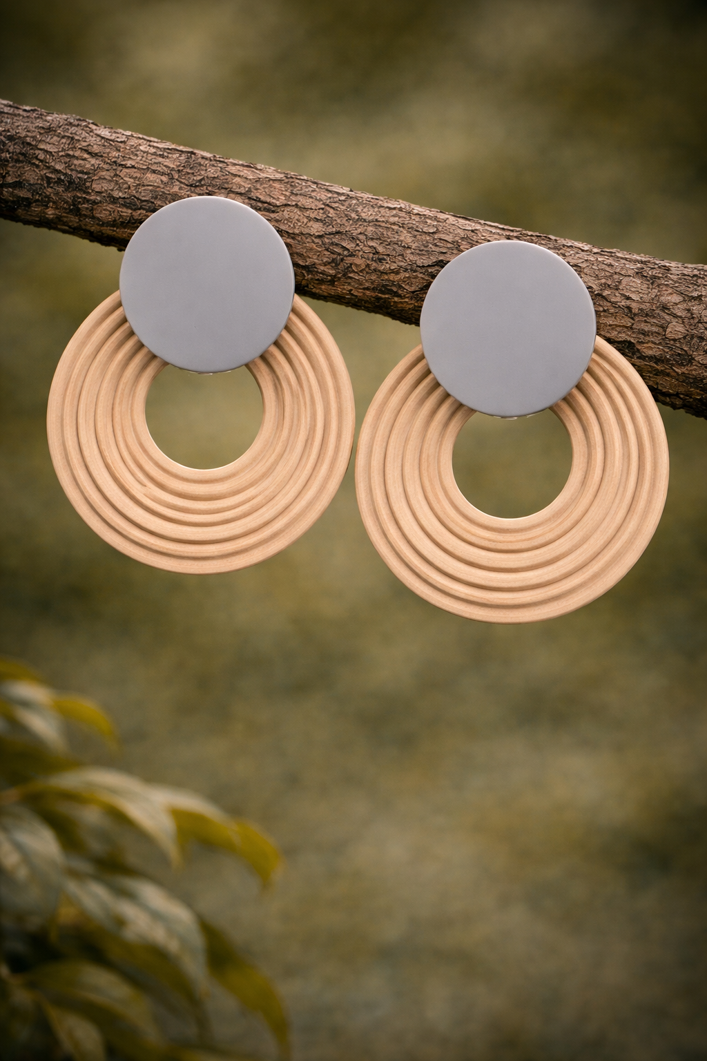 Pendientes Arte gris