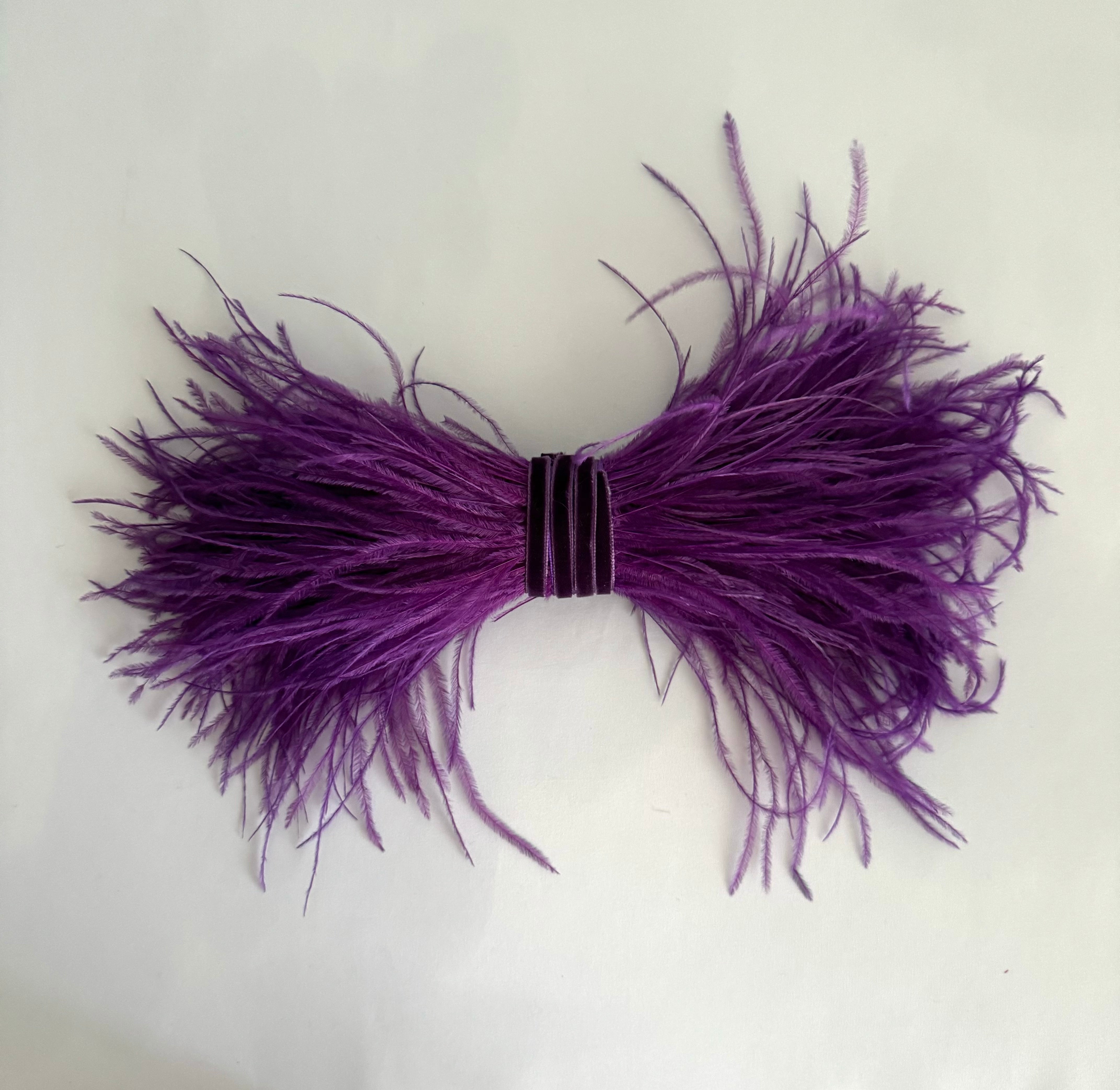 Purple Marabou Ribbon