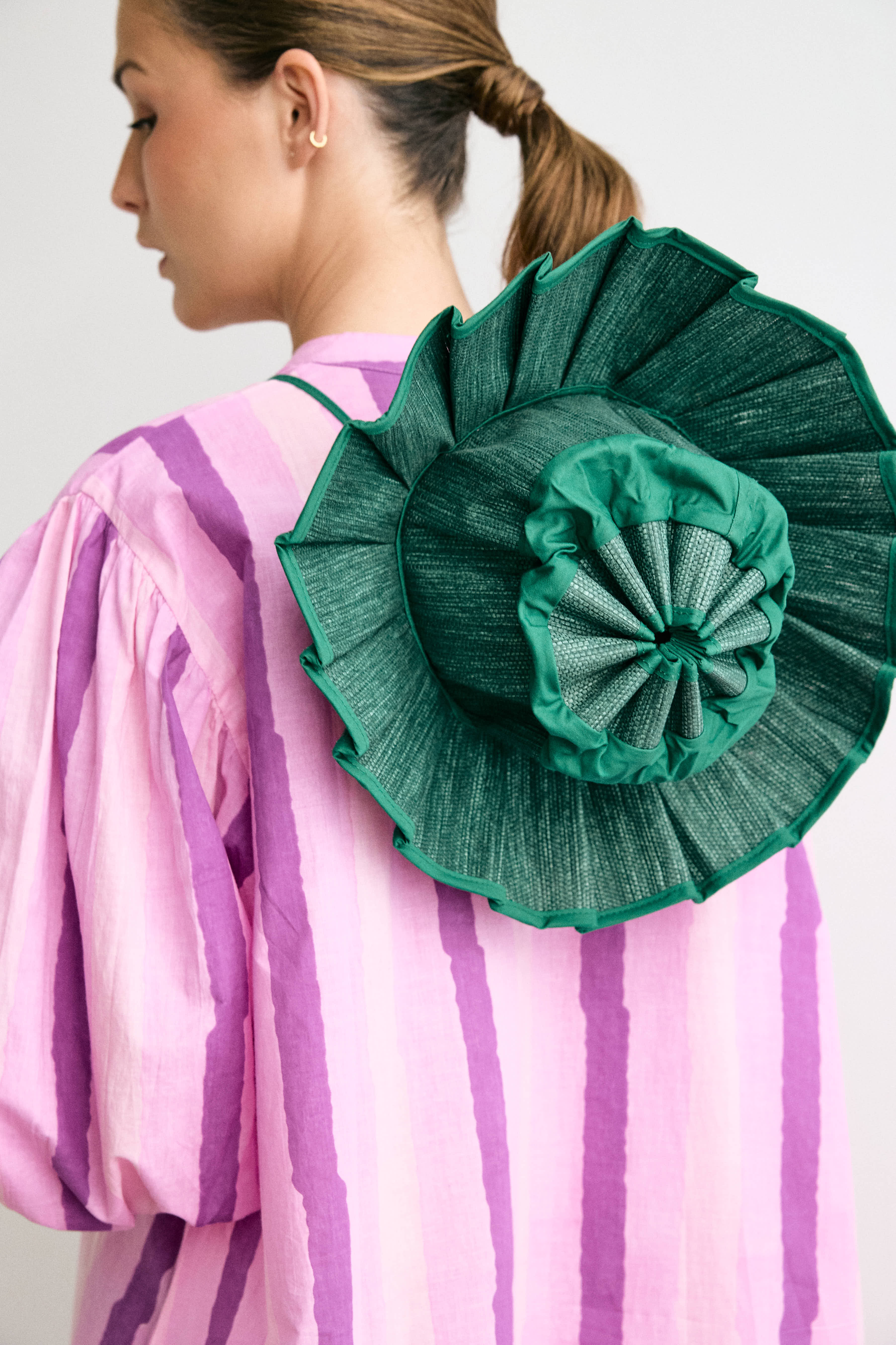 Sombrero Paraguas mini verde