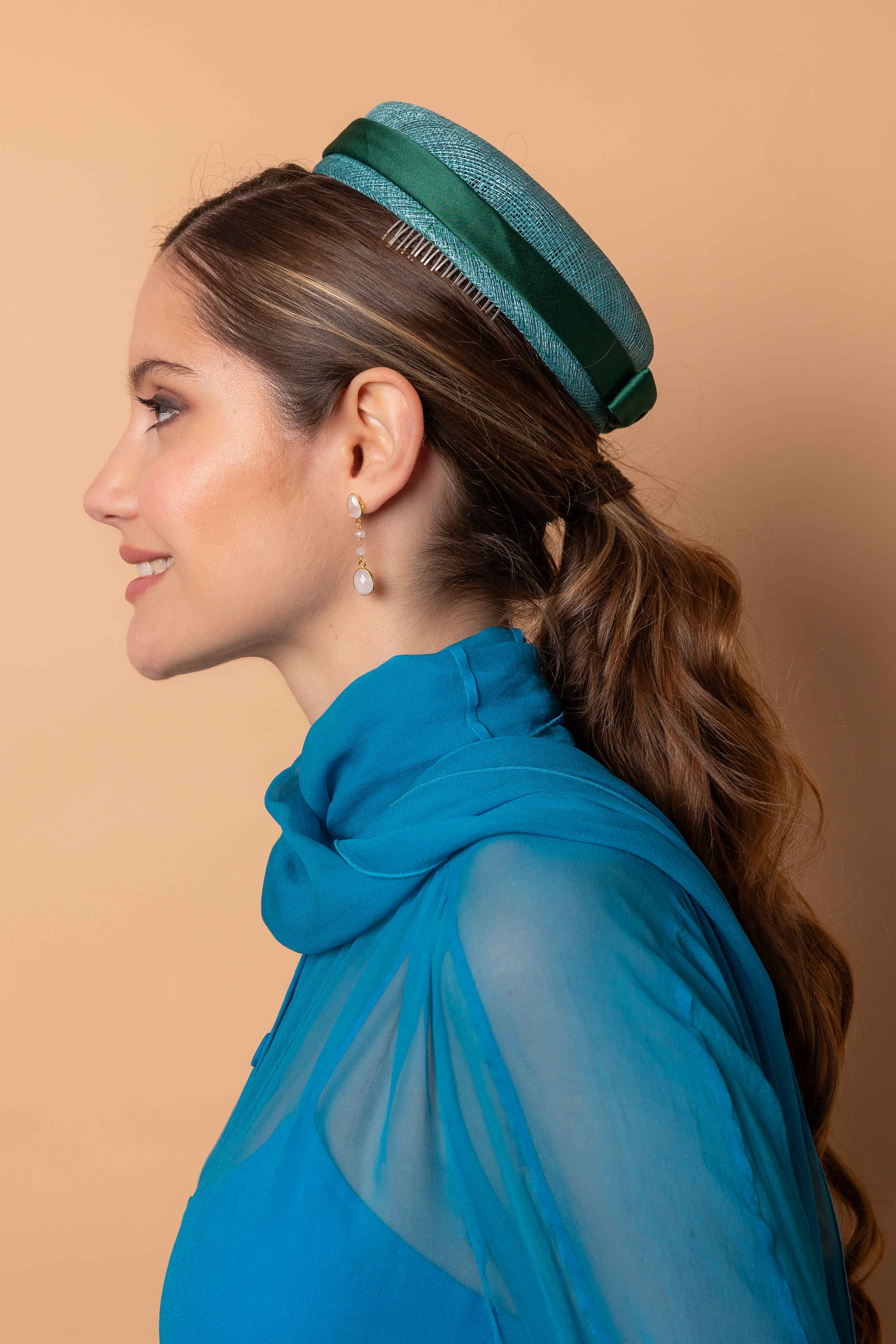 Cinzia Aquamarine Headpiece