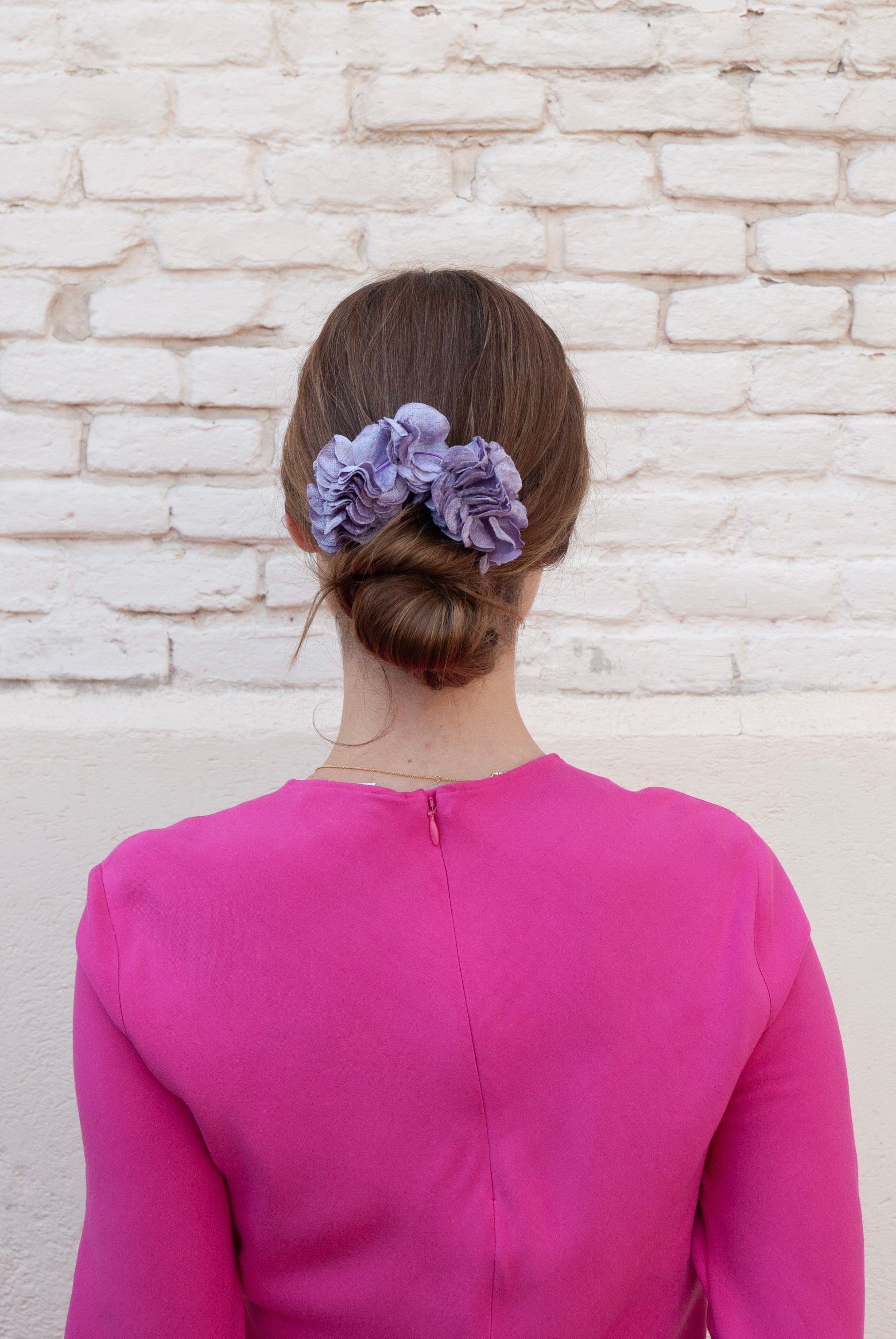 Tocado Hortensias Lila