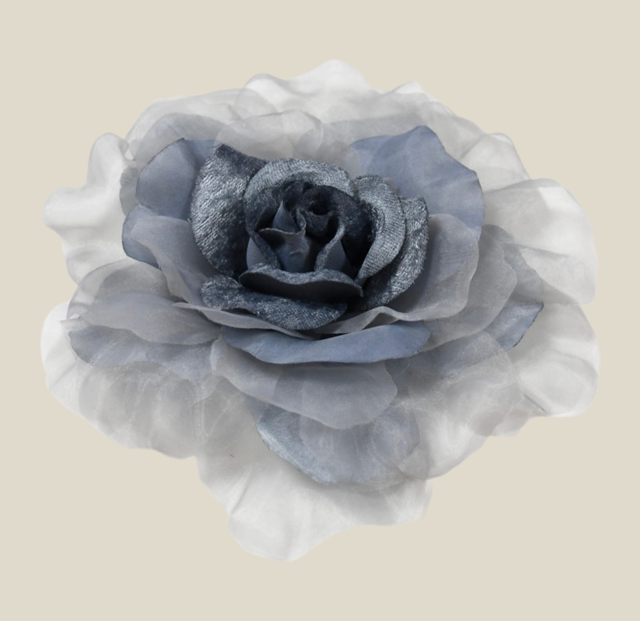 Flor Raimunda mini gris