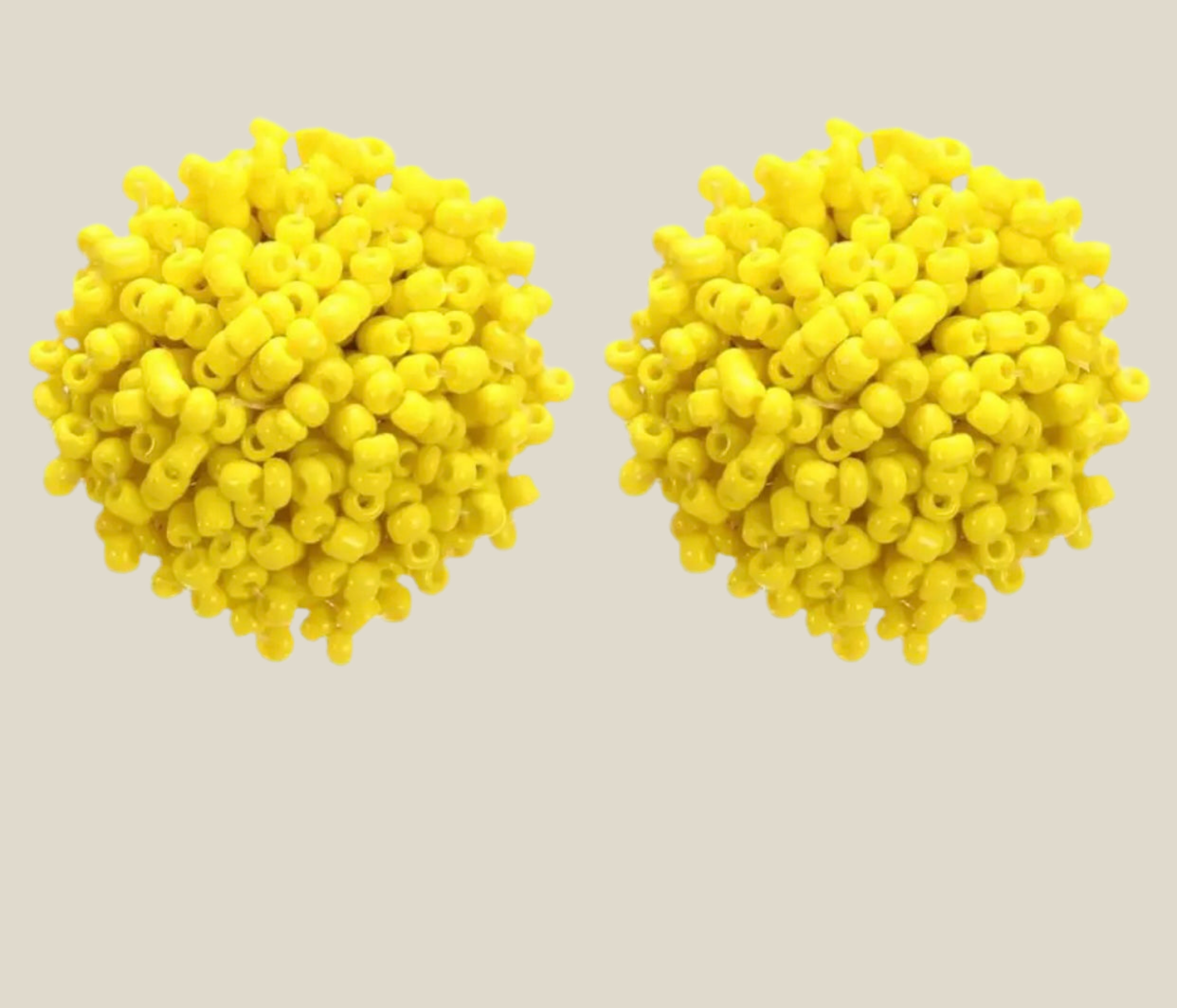 Pendientes Erizo amarillos