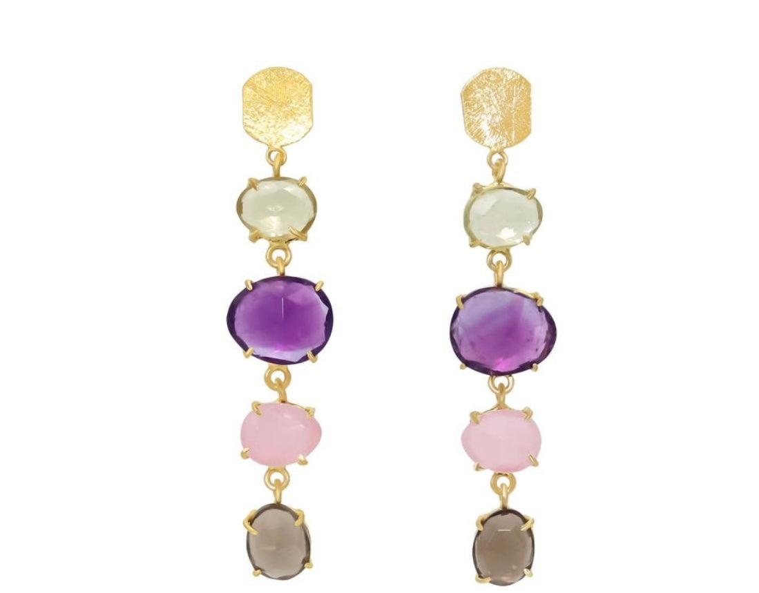 Peñalba purple earrings