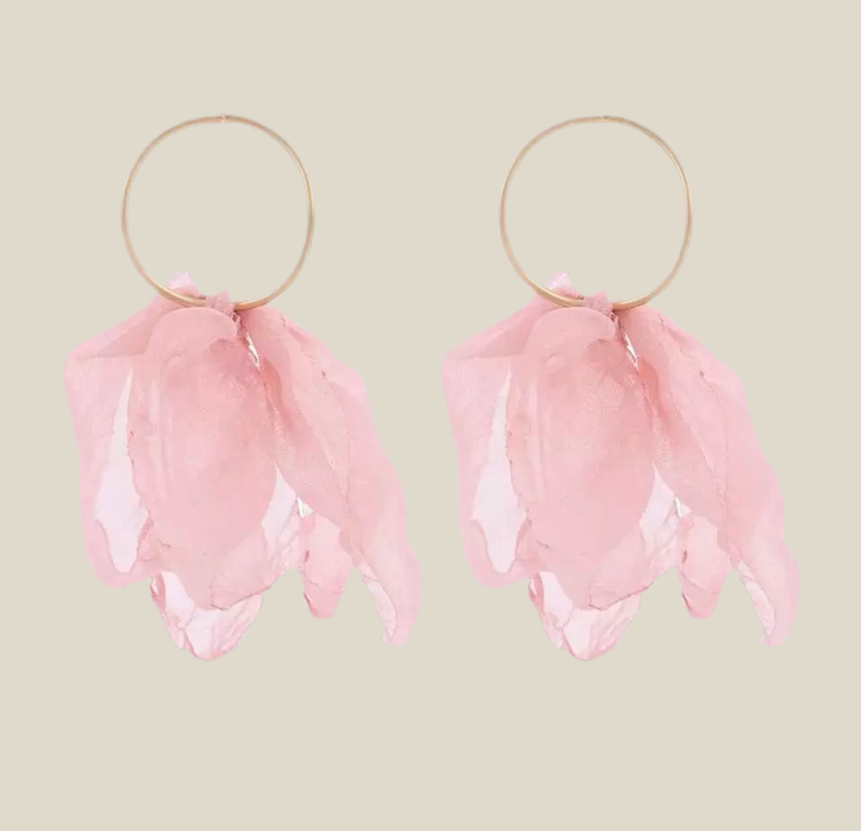 Pendientes Aire rosa