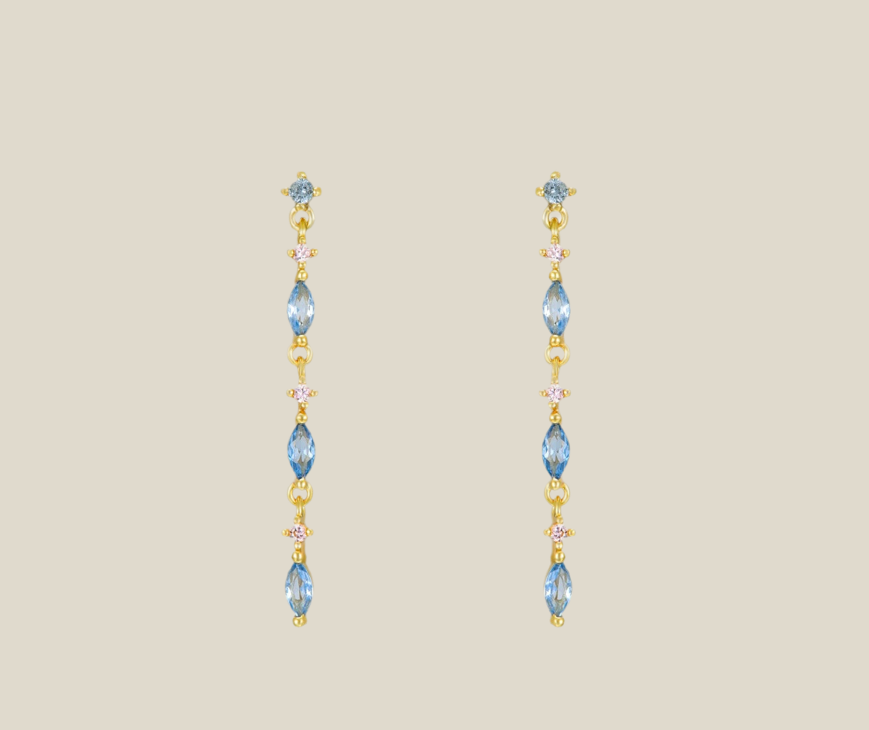 Blue Teardrop Earrings