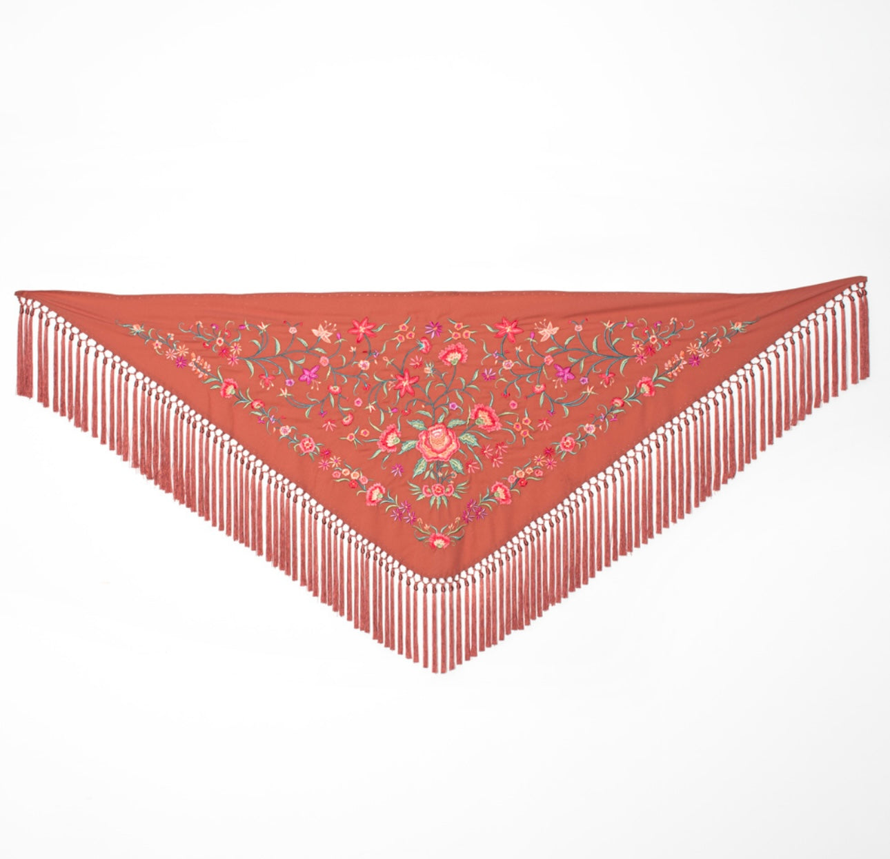 Mantoncillo Bordado Teja