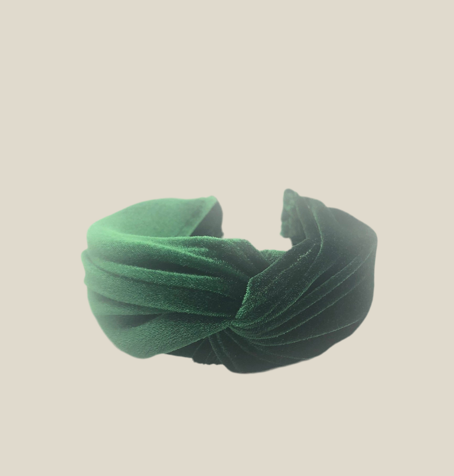 Diadema Baronesa terciopelo verde