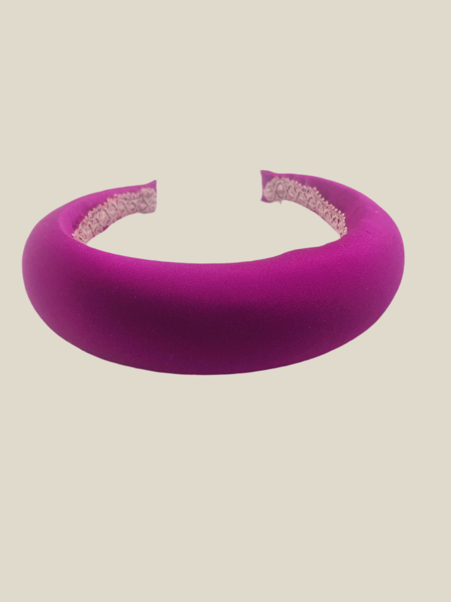 Roca Fuchsia Satin Headband