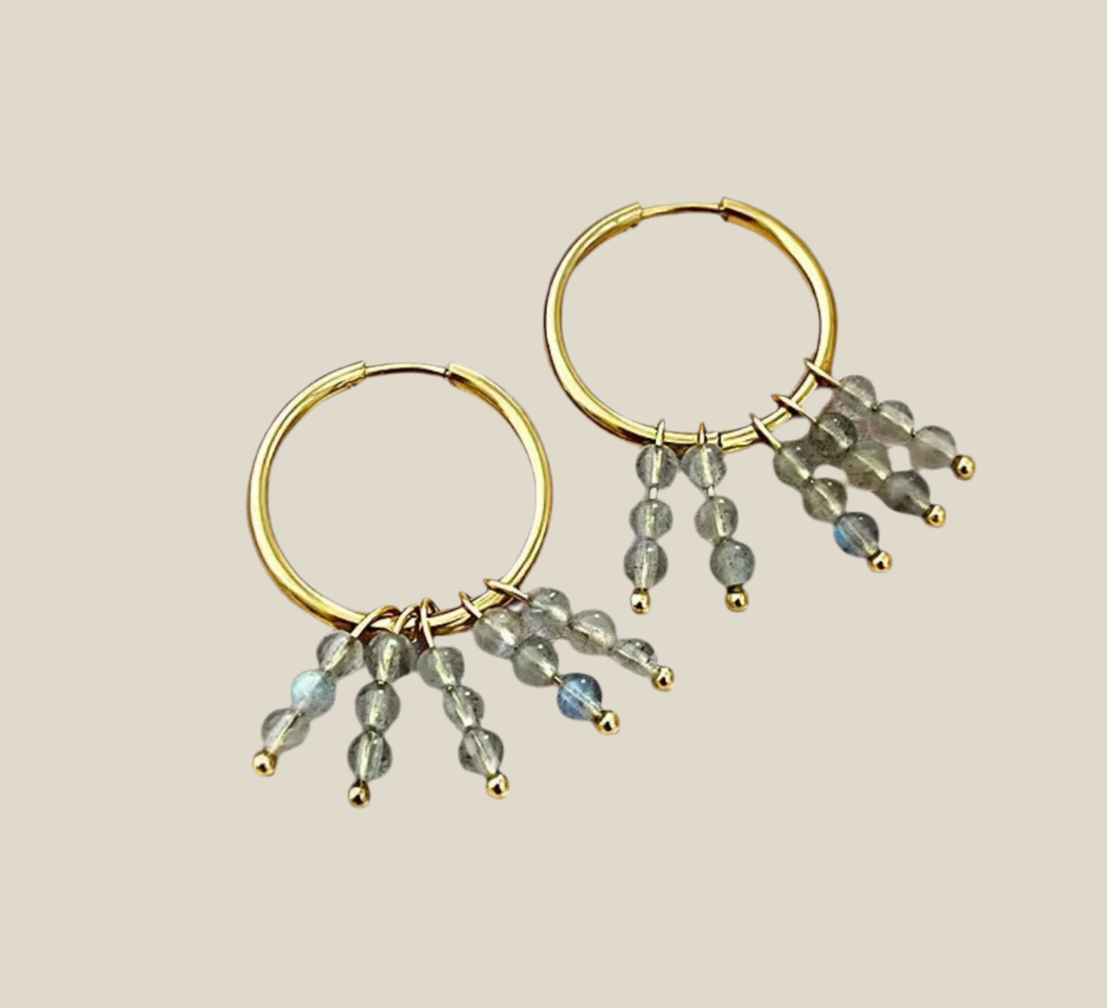 Pendientes Guincho gris