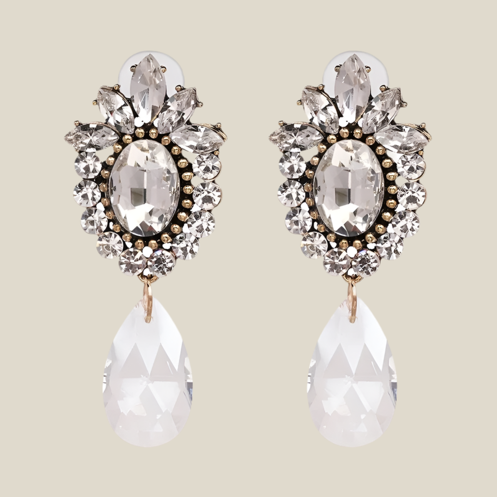 Pendientes Benalmádena blancos