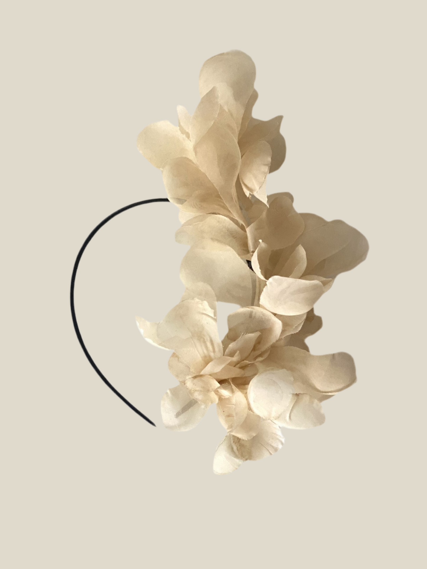 Diadema Halfpetalines beige