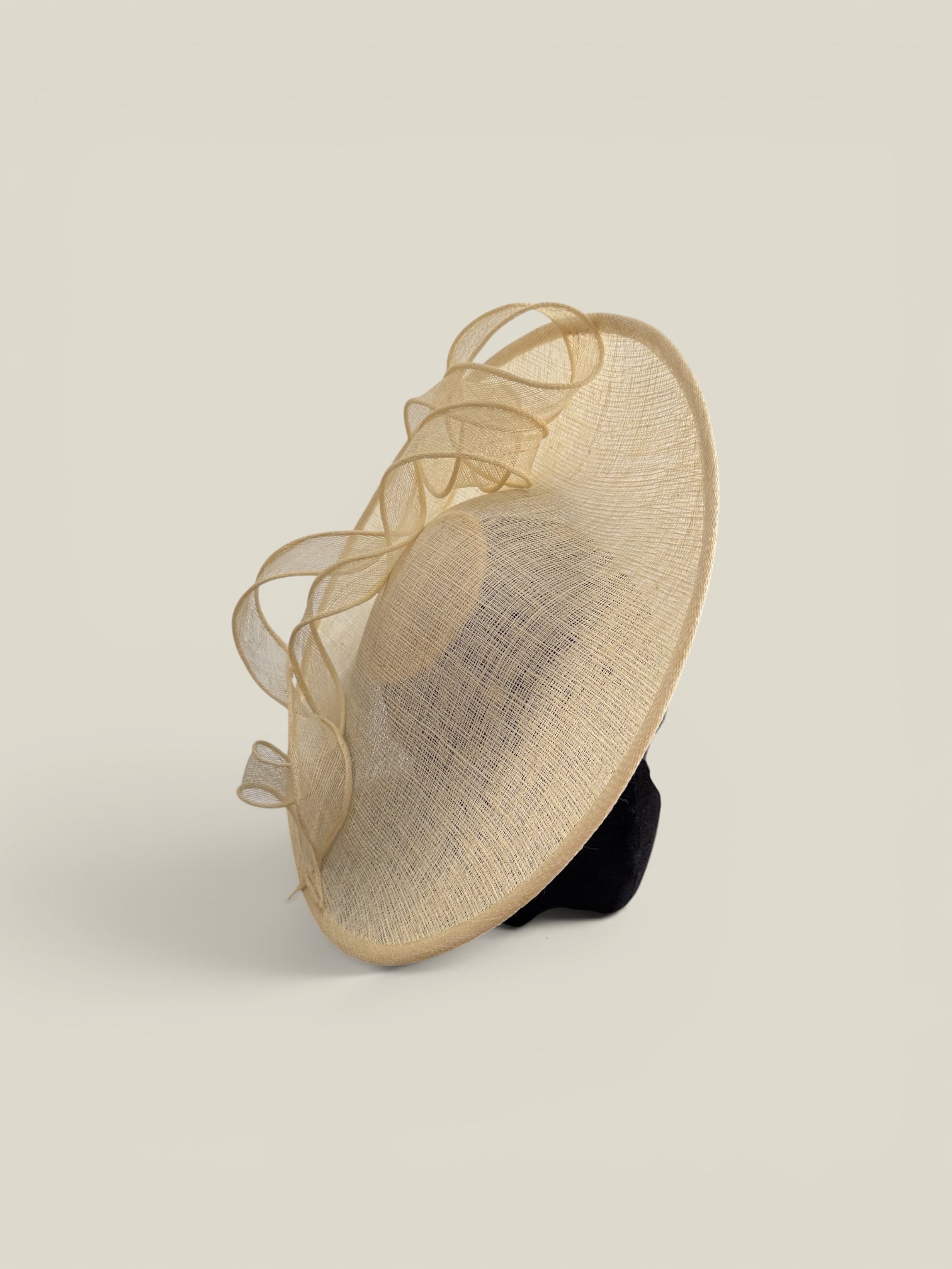 Tocado Tirabuzón beige